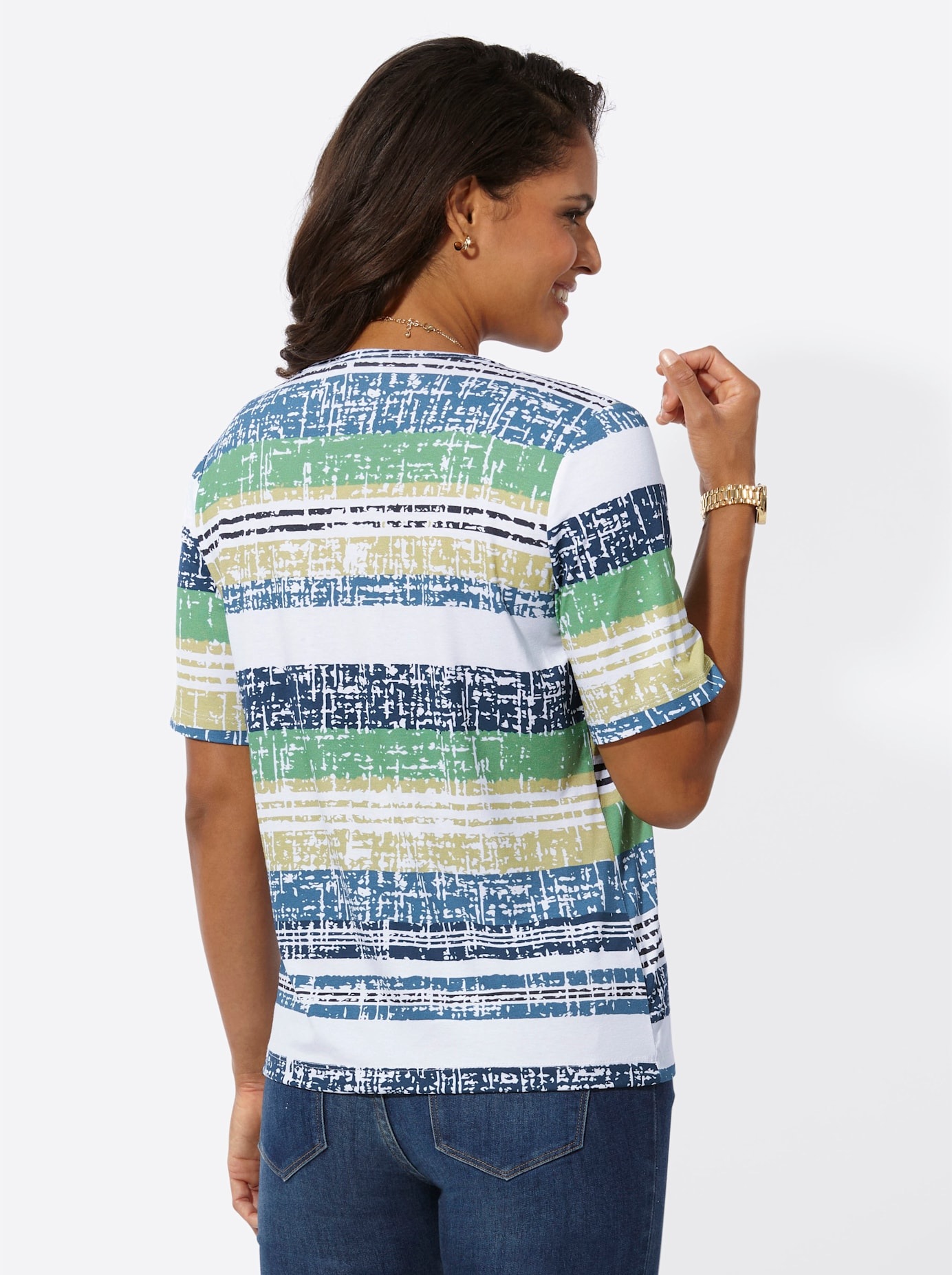 Casual Looks Kurzarmshirt »Rundhals-Shirt«, (1 tlg.)