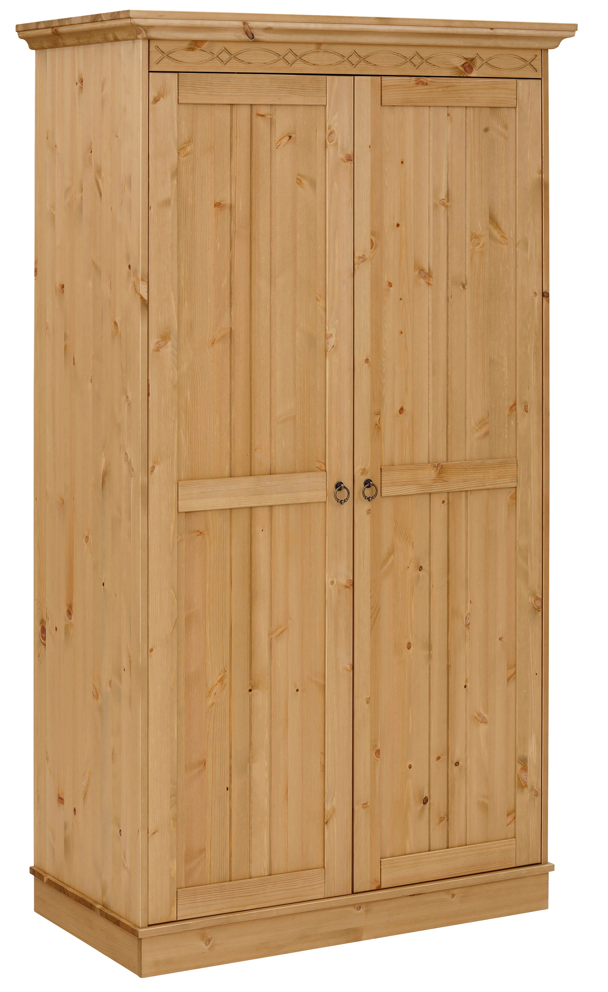 Home affaire Drehtürenschrank »Indra«, (3 Breiten: 100/145/233 cm H/T ca.187/54 cm), aus massiver Kiefer, mit Spiegel bei der 3- und 5trg.Variante