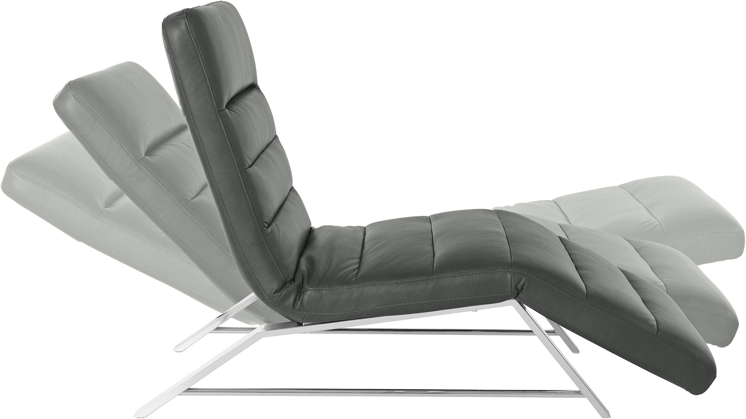 W.SCHILLIG Relaxliege »daily dreams«, Funktionsliege wahlweise mit Motor, Gestell Chrom, Breite 65 cm