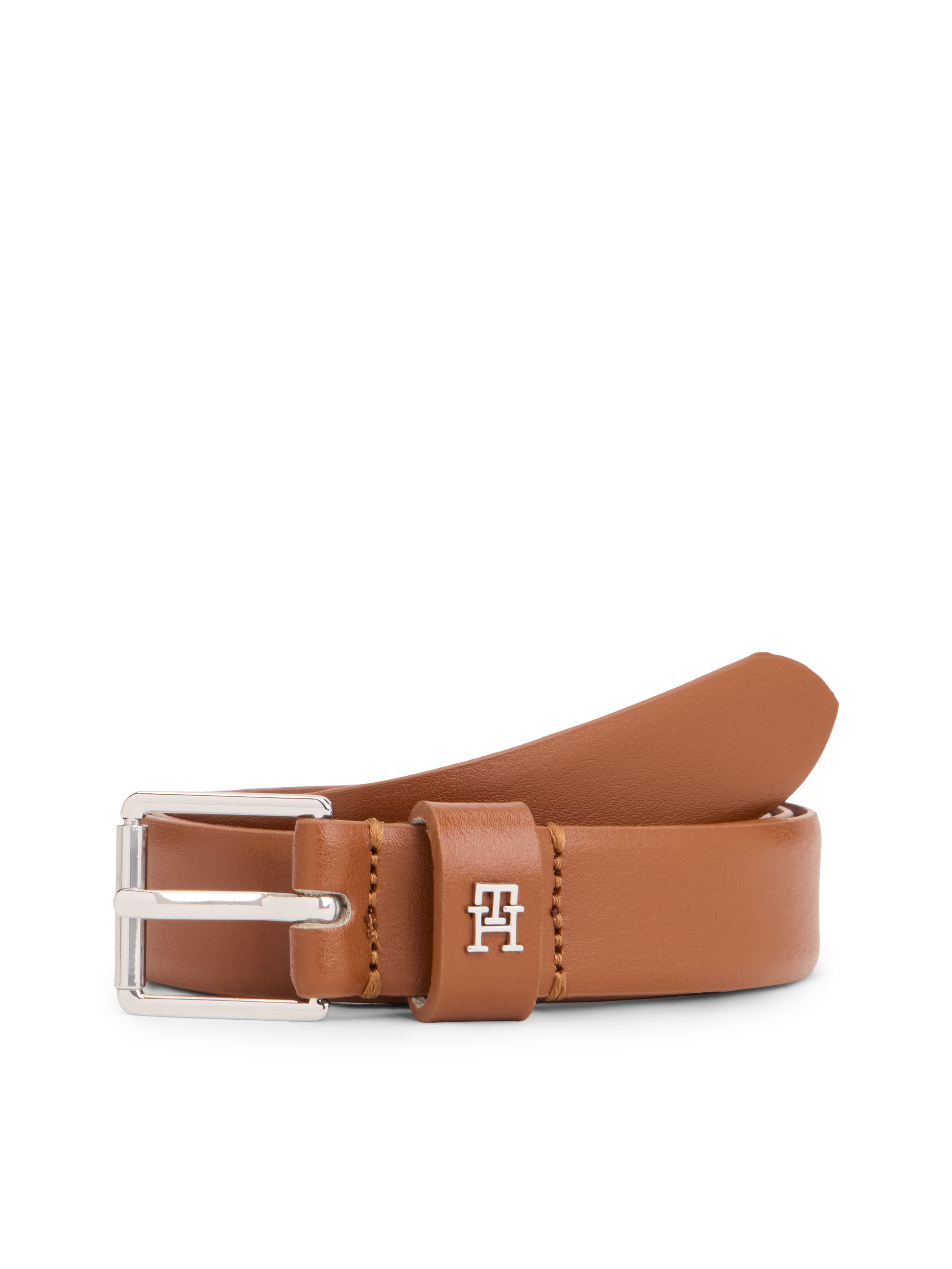 Tommy Hilfiger Ledergürtel »SQUARE 2.5 cm breit SILVER« Größenverstellbar durch Schnalle