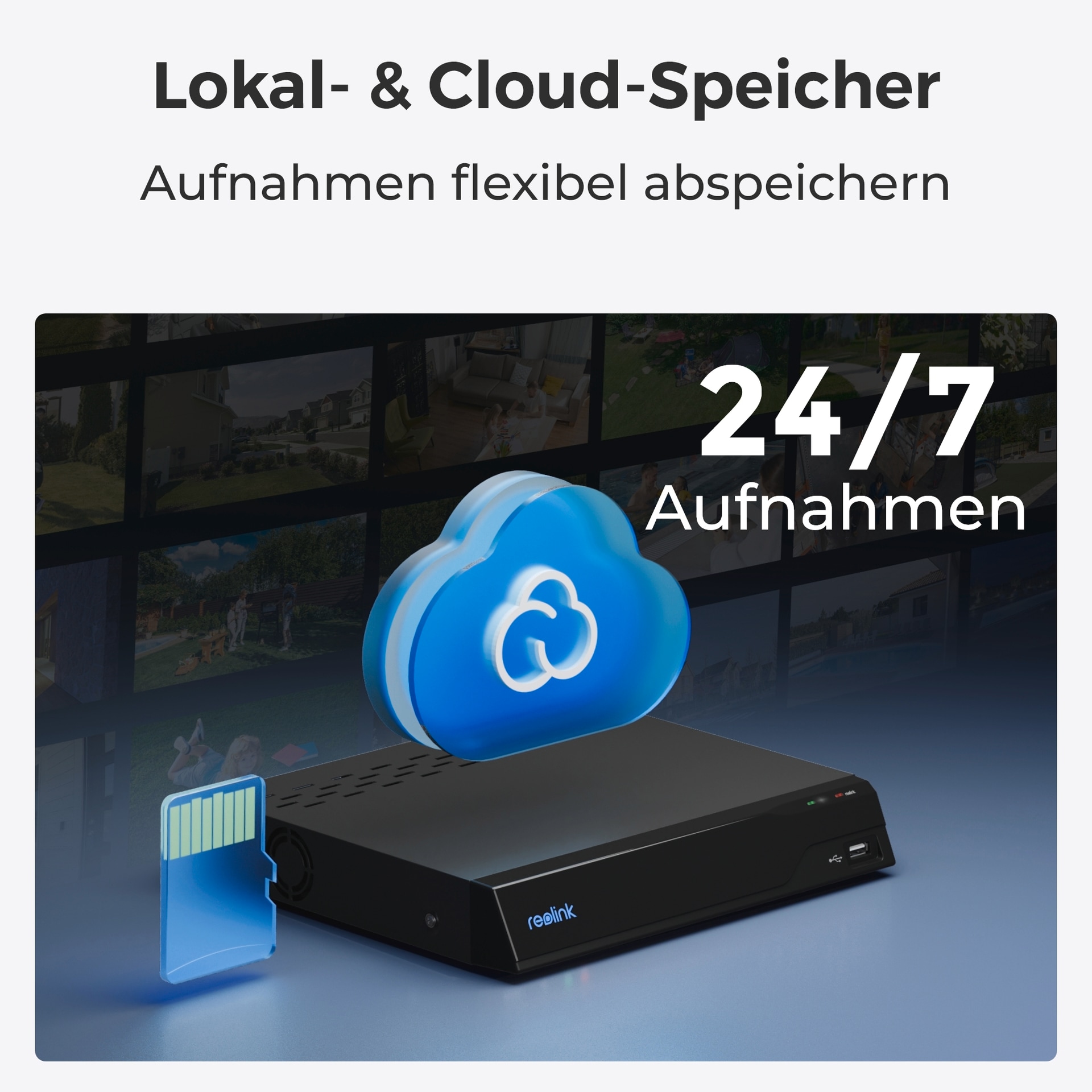 Reolink Überwachungskamera »E Series E340 - 5MP Indoor Wi-Fi Kamera«, Innenbereich, Pan & Tilt, 3X optischer Zoom, Personen-/Tiererkennung, Auto Tracking