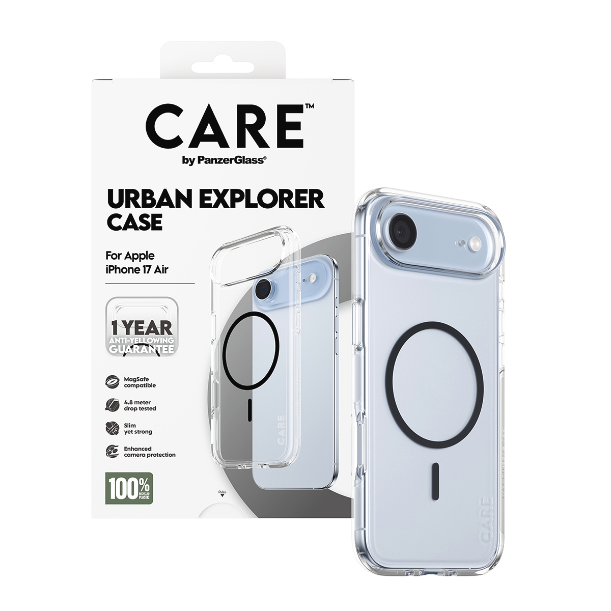 CARE by PanzerGlass Handyhülle »Urban Explorer Case für Apple iPhone Air« Apple iPhone Air Backcover, Schutzhülle, Handyschutzhülle, Case, Schutzcase, stoßfest