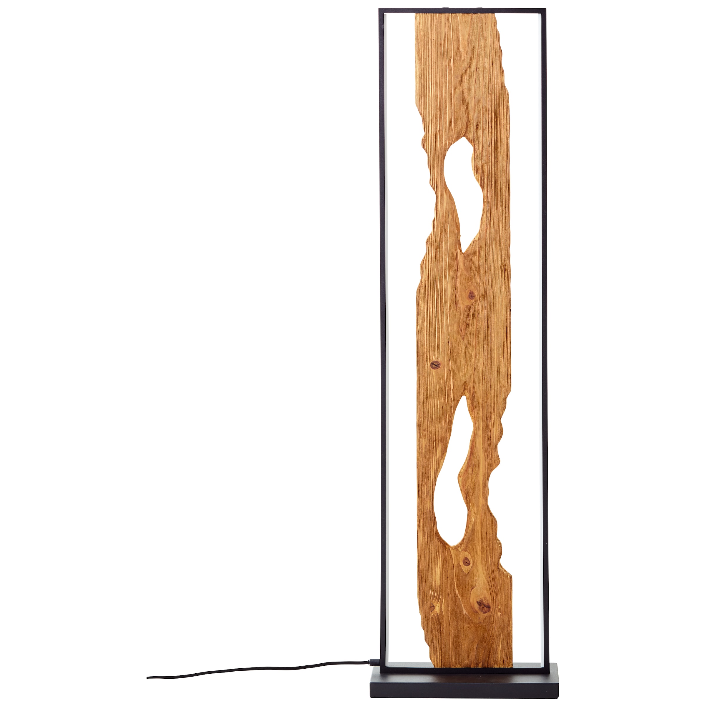 Brilliant LED Stehlampe »Chaumont«, Höhe 120 cm, 2300 lm,  Aluminium/Metall/Holz, schwarz/holz kaufen online bei OTTO