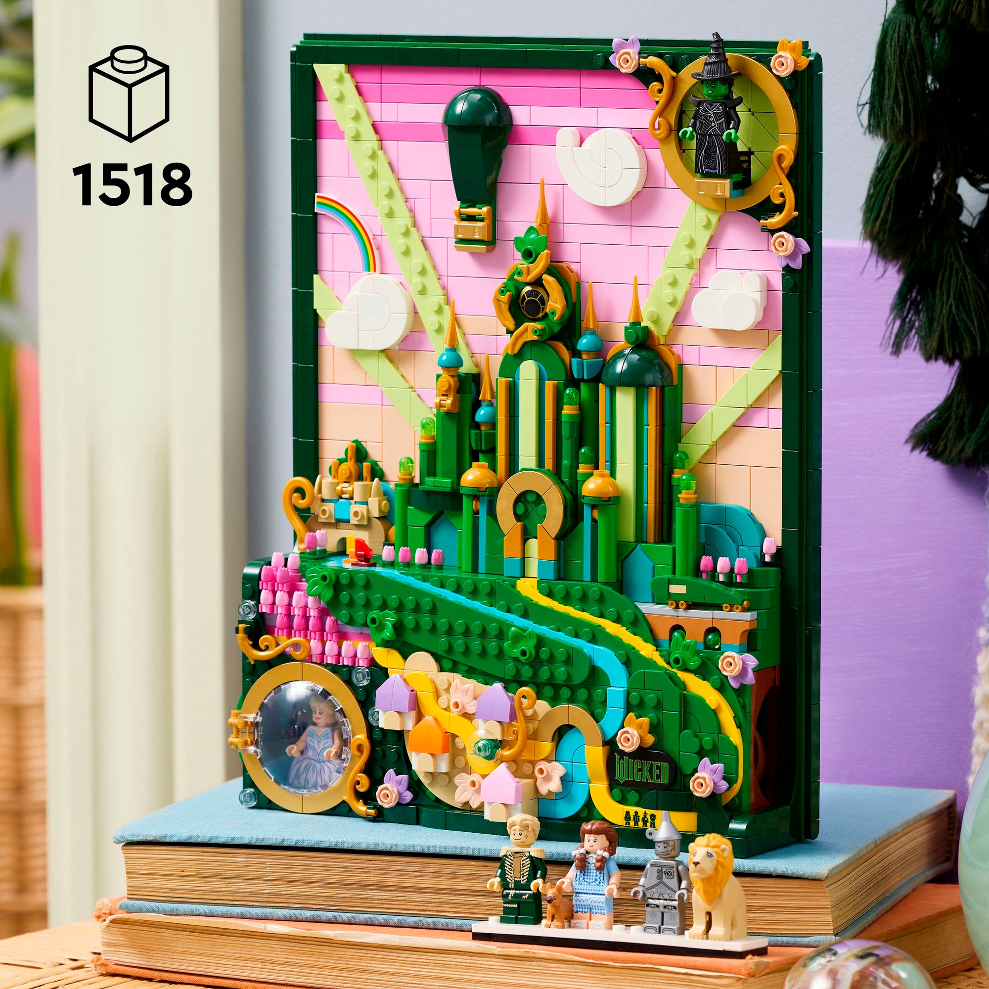 LEGO® Konstruktionsspielsteine »Emerald City Wandkunst (75685), LEGO Wicked« Made in Europe
