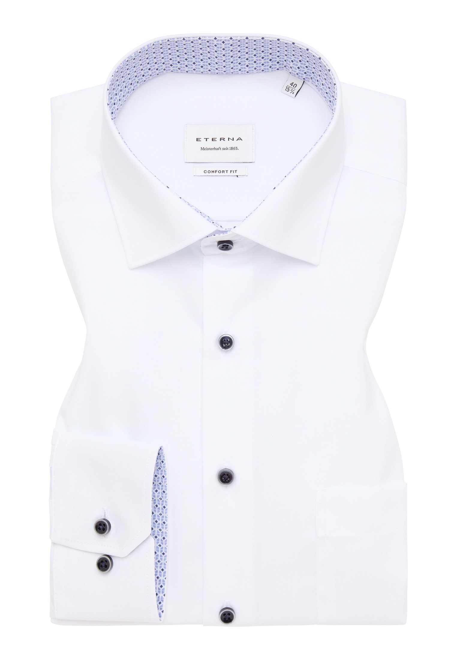 Eterna Langarmhemd »COMFORT FIT«, NON IRON (bügelfrei)