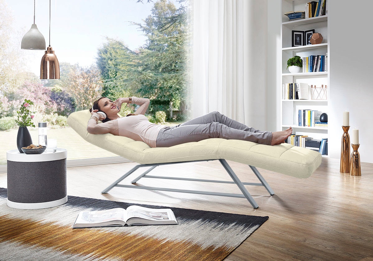 W.SCHILLIG Relaxliege »daily dreams« Funktionsliege wahlweise mit Motor, Gestell matt, Breite 75 cm