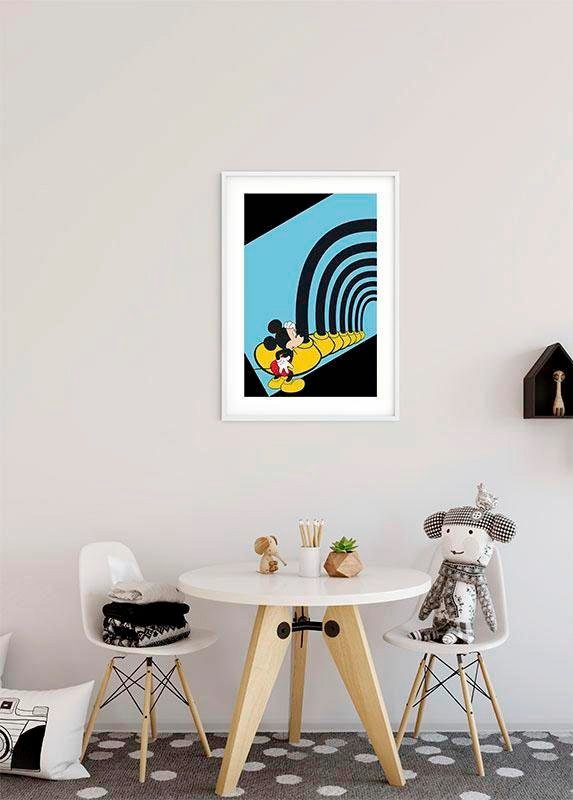 Komar Bild »Mickey Mouse Foot Tunnel« Disney 1 Stk. tlg. Wandbild zur Dekoration im Kinderzimmer - ohne Rahmen