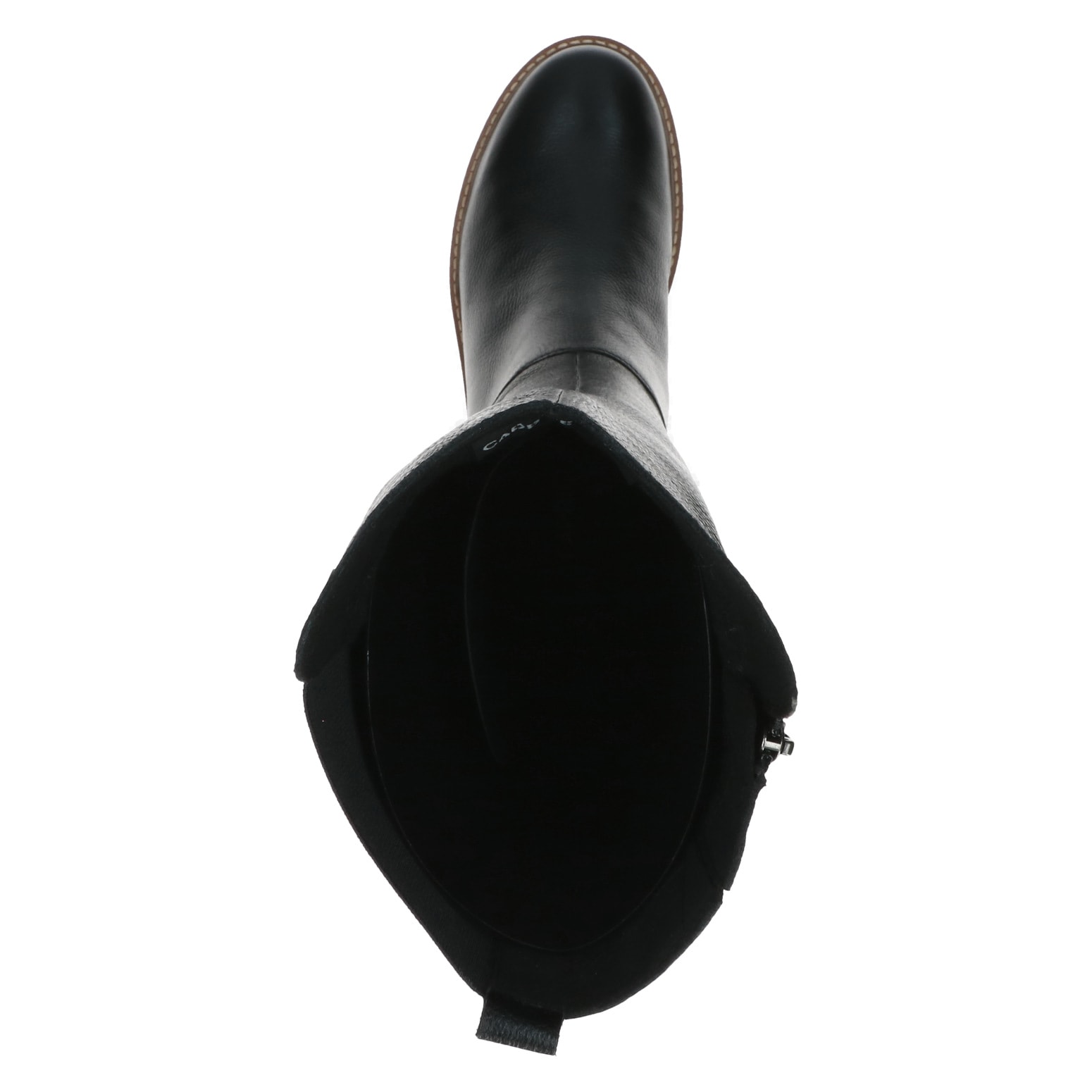Caprice Stiefel, Blockabsatz, Langschaftstiefel mit Kontrast-Rahmennaht