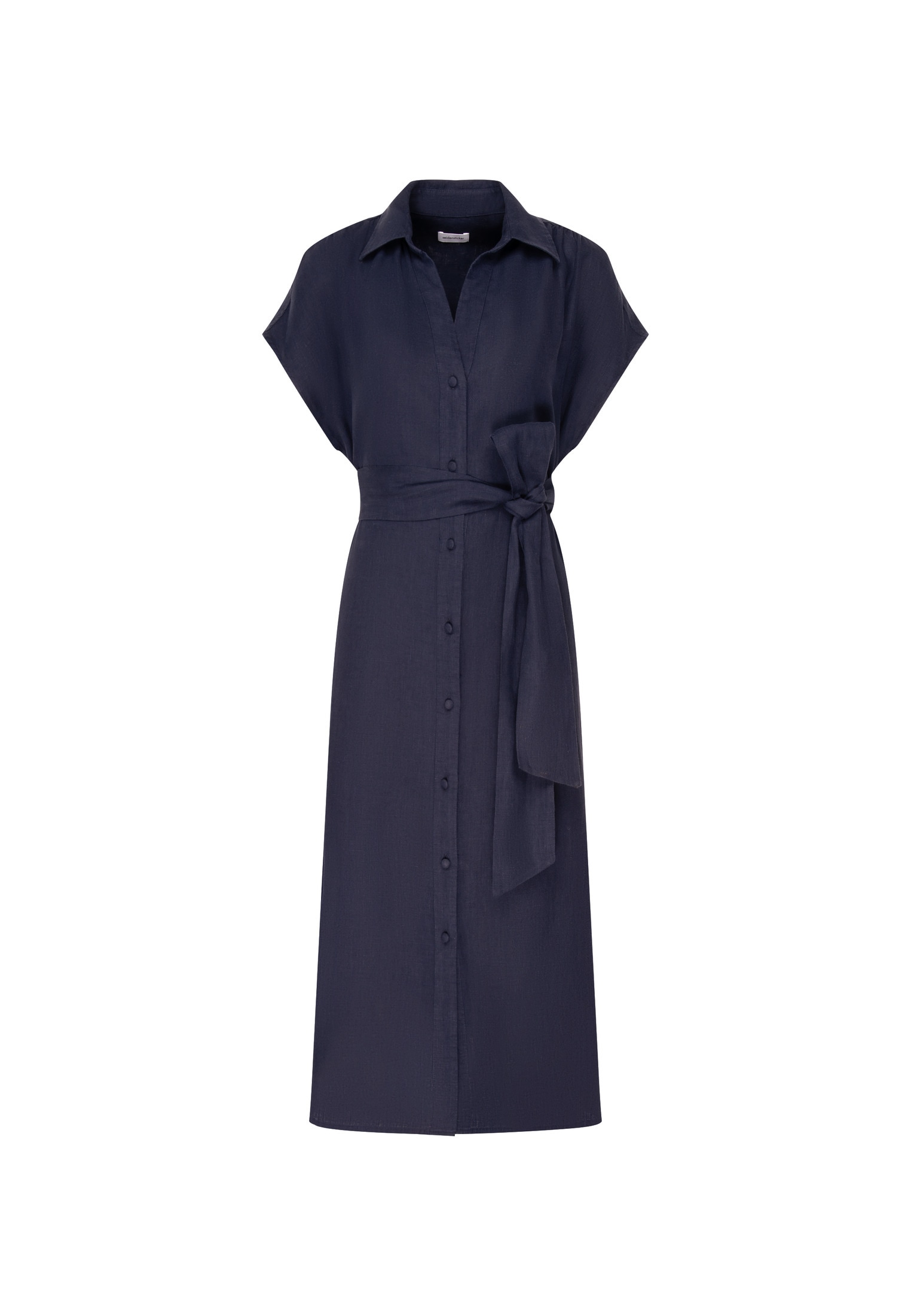 seidensticker Sommerkleid »Schwarze Rose«, Ohne Arm Kragen Uni