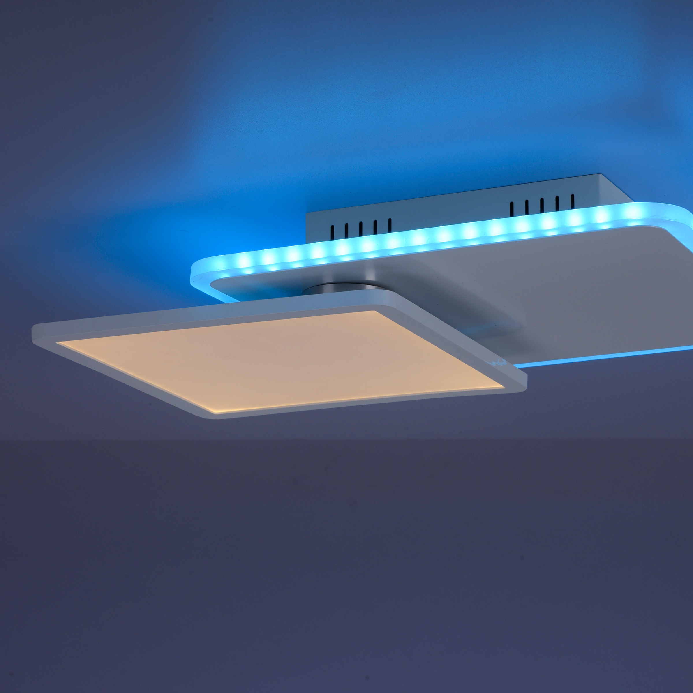 JUST LIGHT Deckenleuchte »ARENDA«, 2 flammig, Leuchtmittel LED-Board-LED-Board | LED fest integriert, CCT - tunable white, RGB, dimmbar über Fernbedienung, Serienschalter