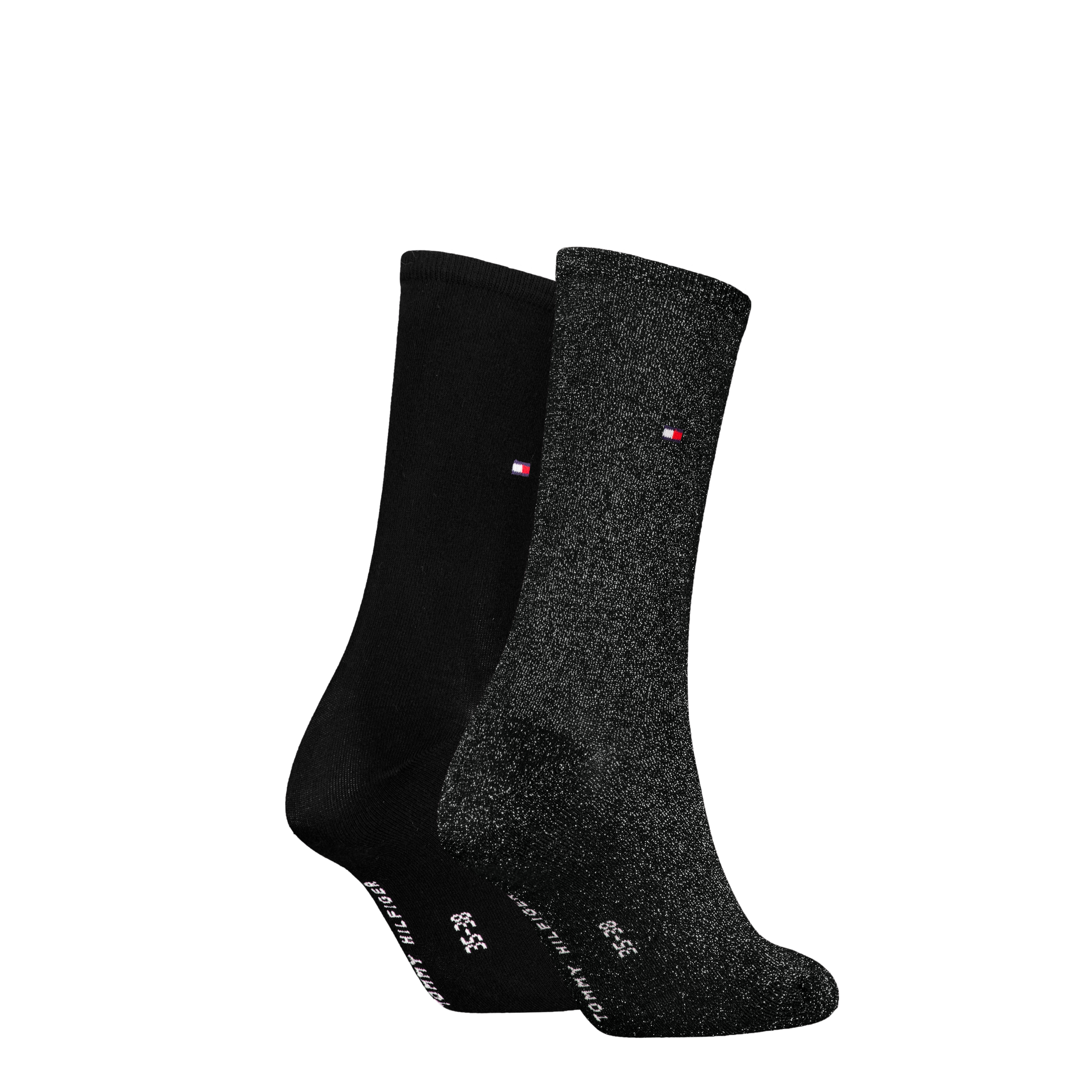 Tommy Hilfiger Socken »TH WOMEN SOCK CASUAL 2P«, (2 Paar, 2 Paar), mit flacher Zehennaht