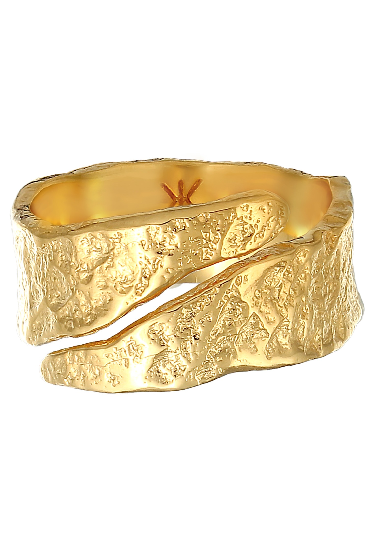 Kuzzoi Silberring »Ring Bandring Struktur Used Look 925 Silber«