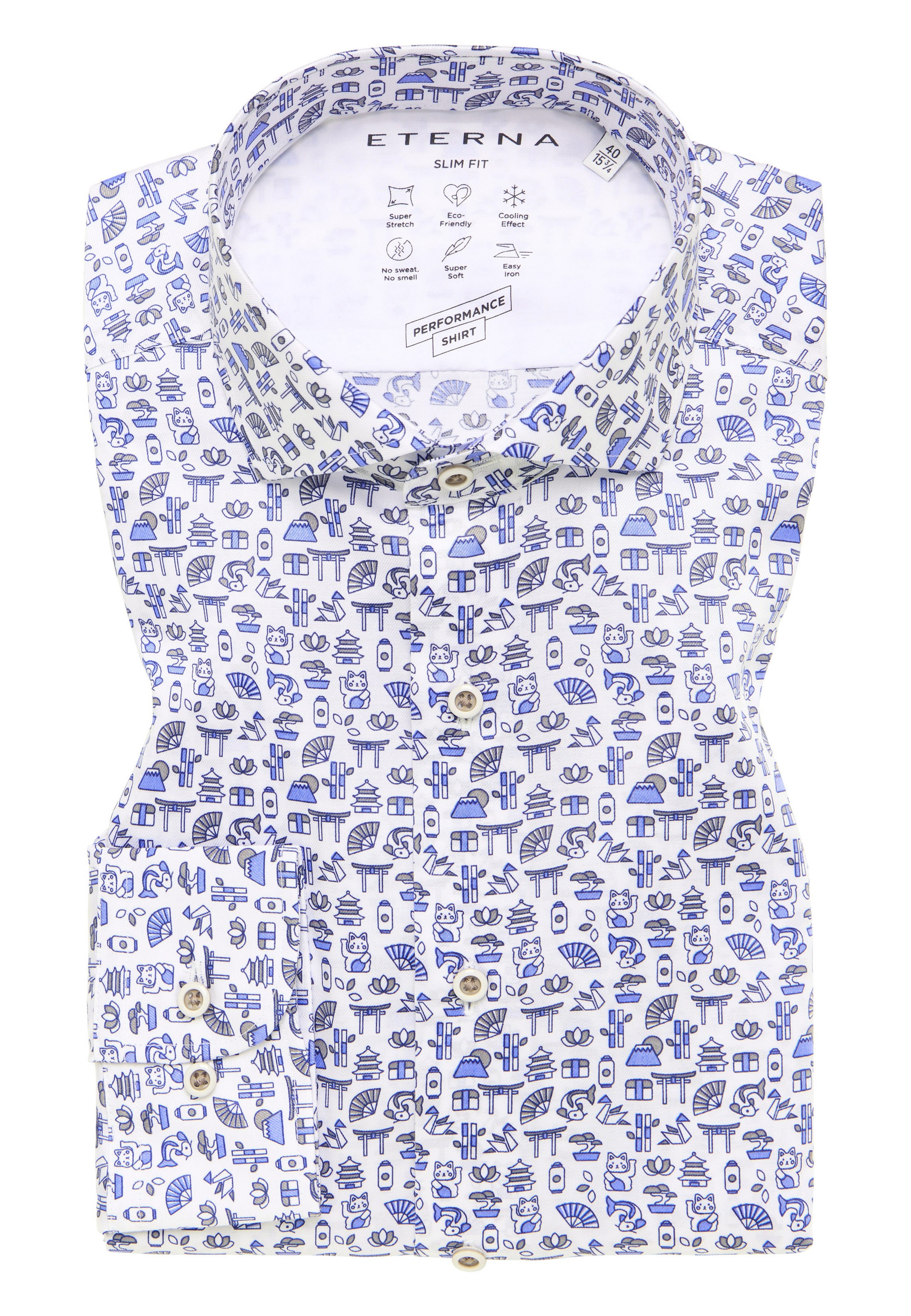 Eterna Langarmhemd »SLIM FIT«