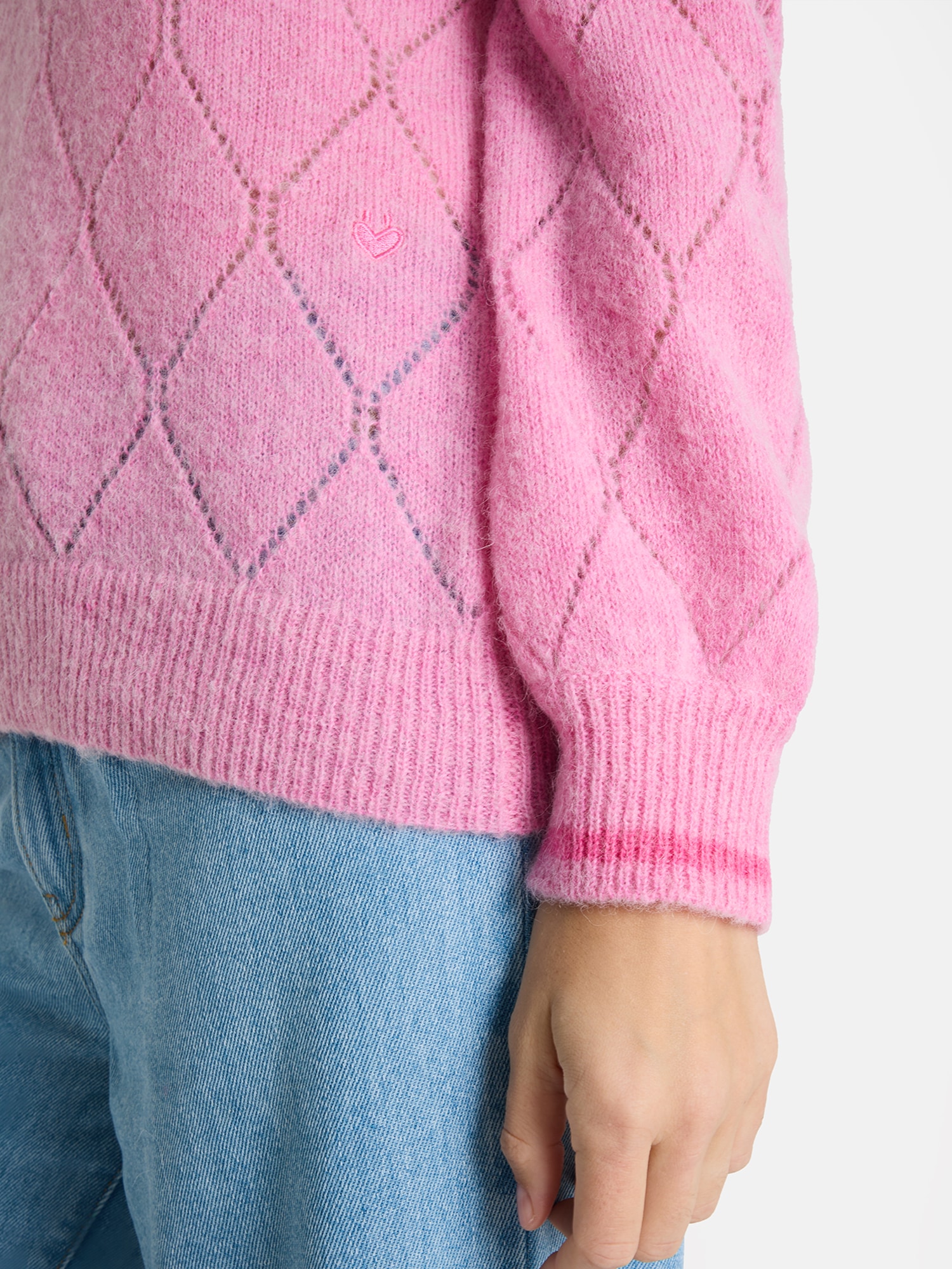 Lieblingsstück Strickpullover »TilbeL« mit Alpaka, Rautenmuster