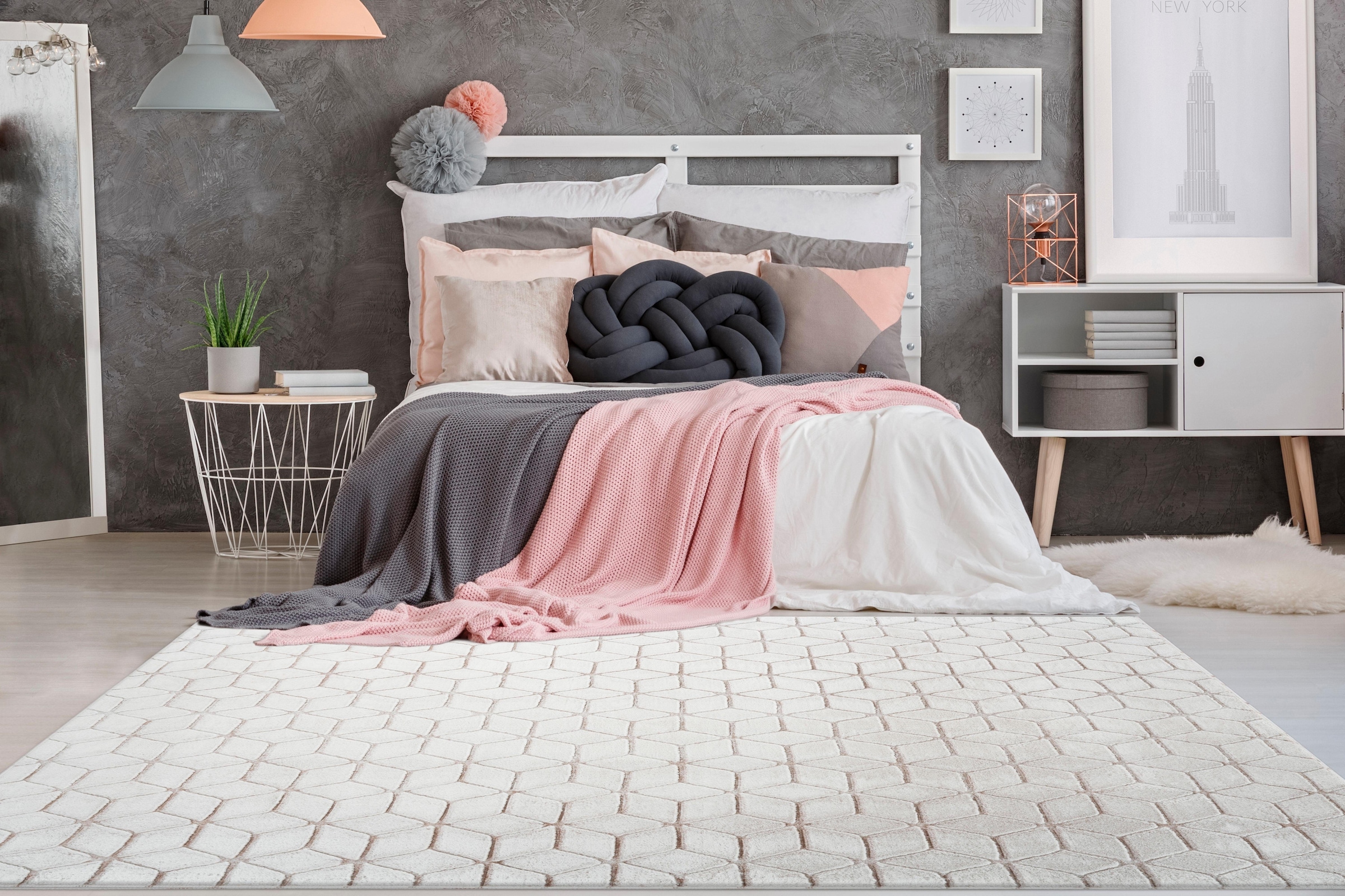 me gusta Teppich »Vivica 100« rechteckig 20 mm Höhe besonders weich durch Microfaser, Wohnzimmer