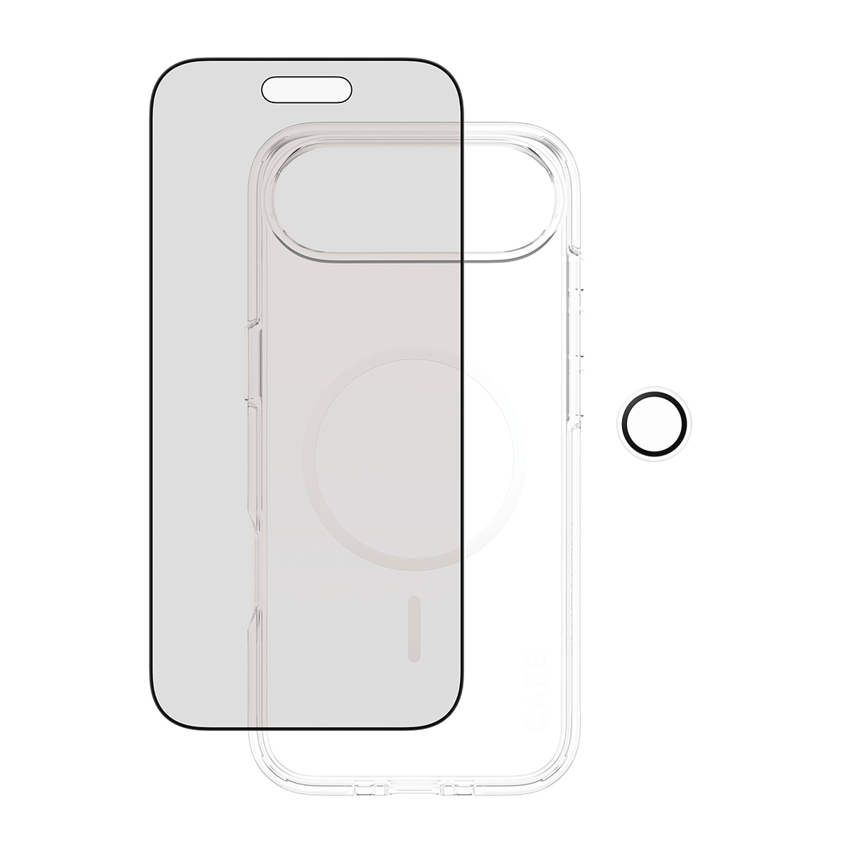 CARE by PanzerGlass Handyhülle »3-in-1 Flagship Privacy Bundle Apple iPhone 17 Air« Apple iPhone 17 Air Backcover, Schutzhülle, Handyschutzhülle, Case, Schutzcase, stoßfest