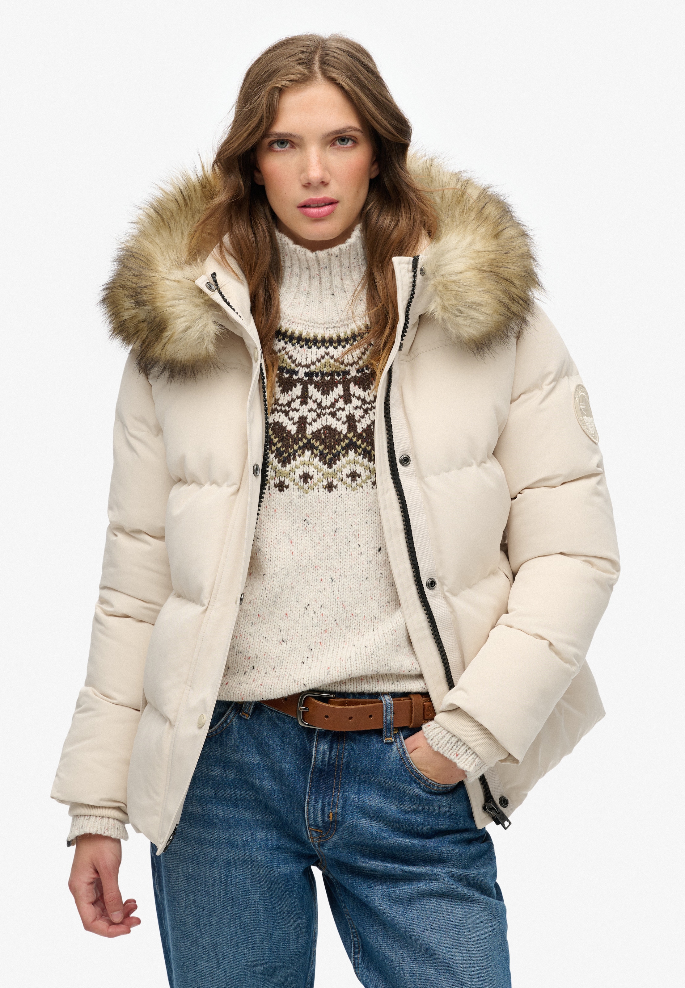 Superdry Steppjacke »EVEREST 5 BAFFLE PUFFER JKT«, mit Kapuze