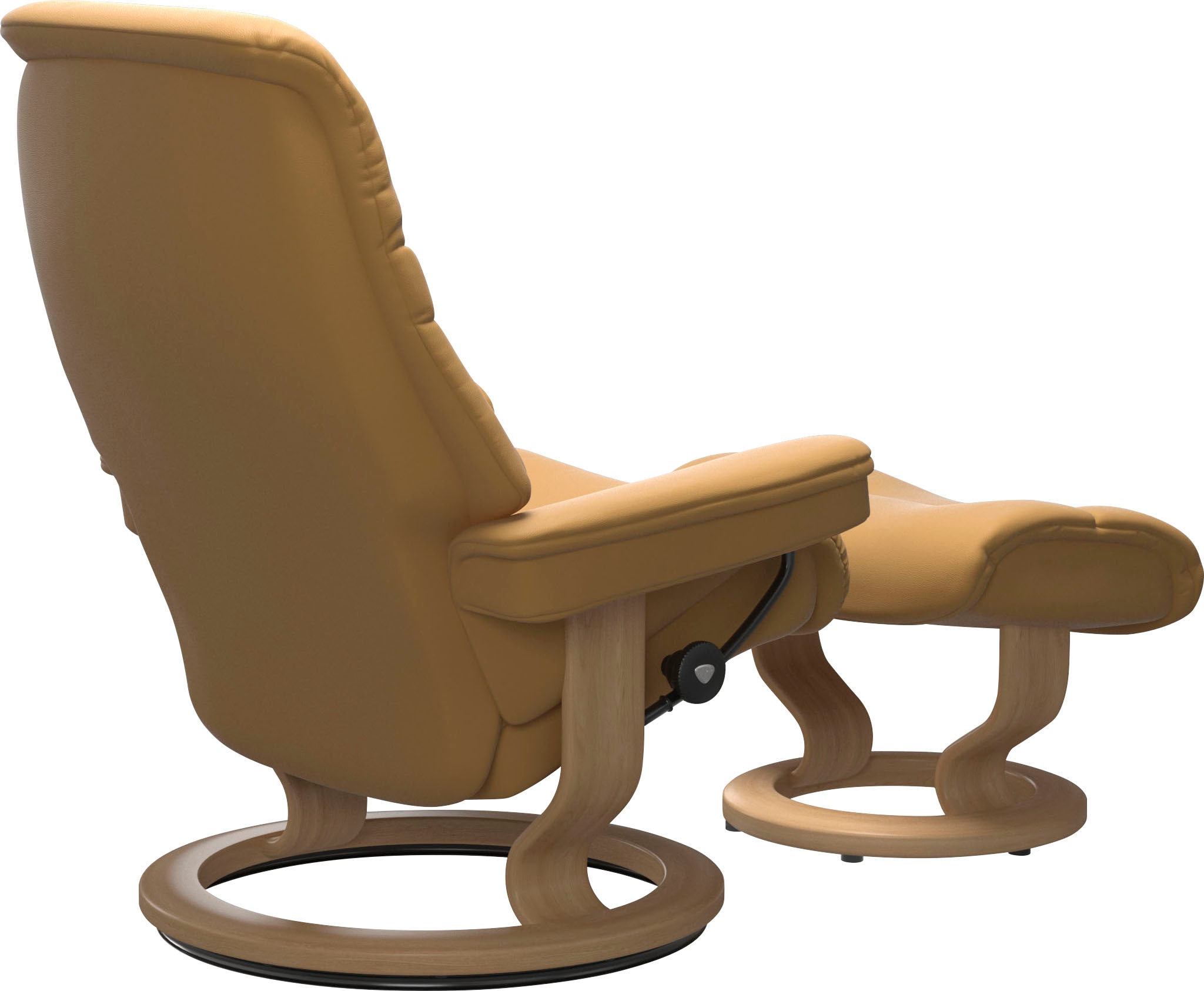 Stressless® Relaxsessel »Sunrise«, (Set, Relaxsessel mit Hocker), mit Classic Base, Größe S, Gestell Eiche