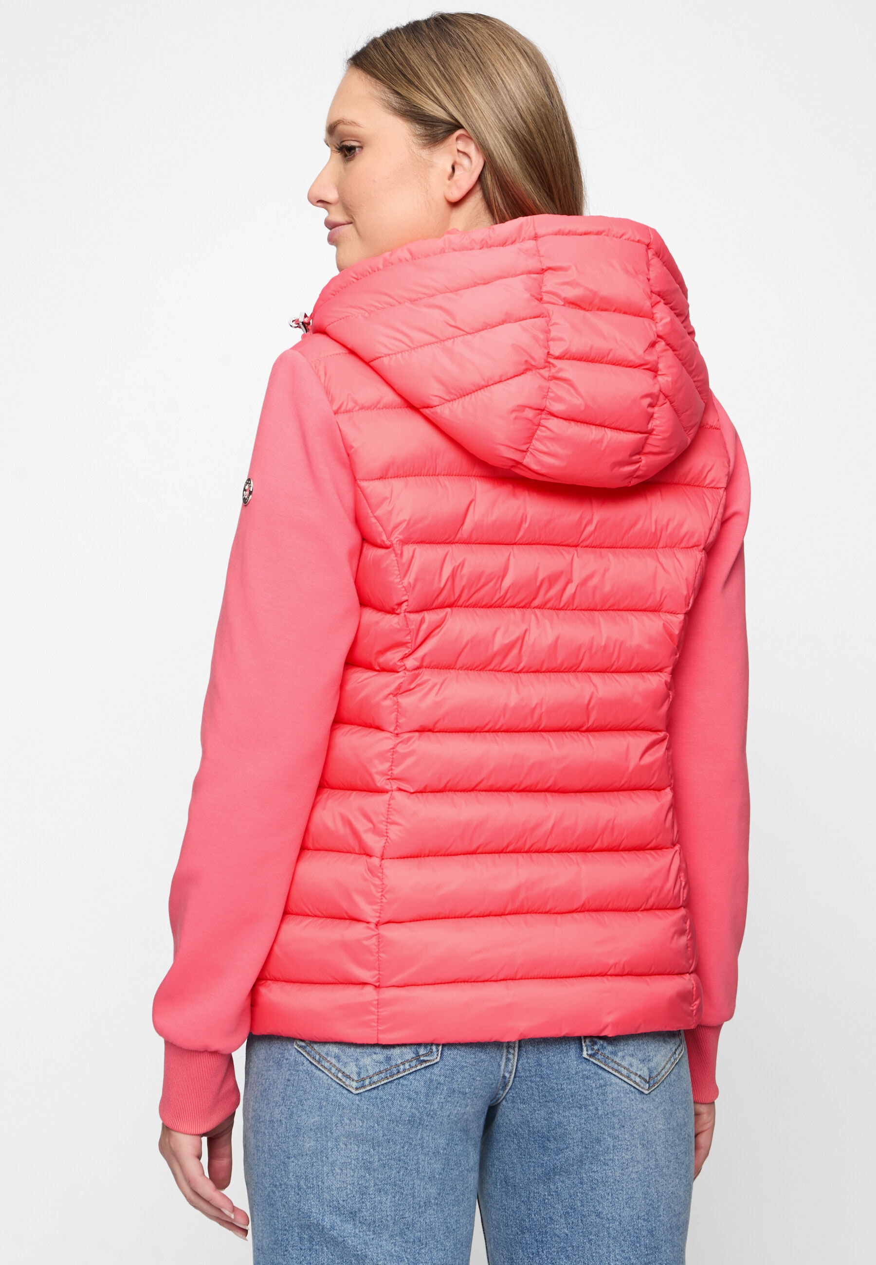 New View Steppjacke »Sophia 2« mit Kapuze Materialmix