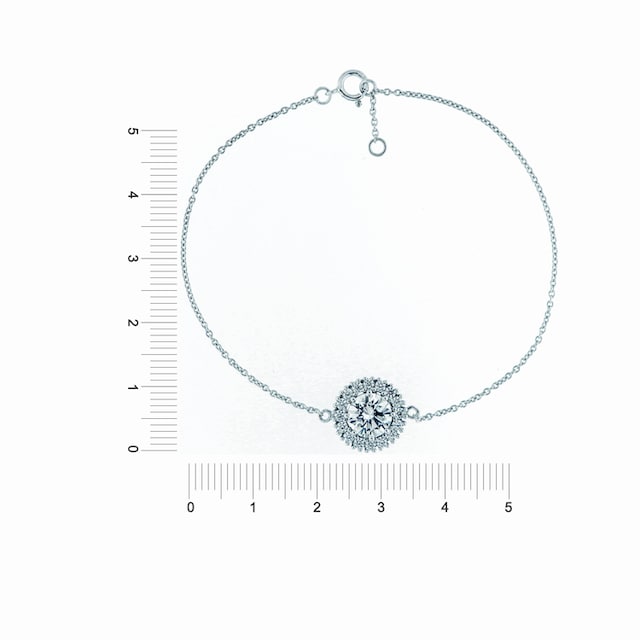 Smart Jewel Armband »Armband rund, funkelnde Zirkonia Steine, Silber 925«  kaufen bei OTTO