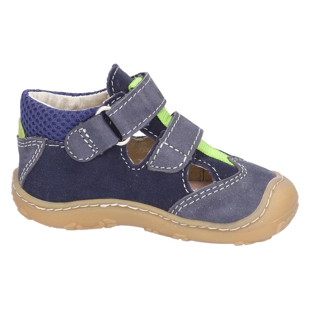 PEPINO by RICOSTA Klettschuh »EBI WMS Schuh Weiten Mess System: mittel«, Sandale, Babyschuh, Freizeitschuh mit Kontrastbesatz