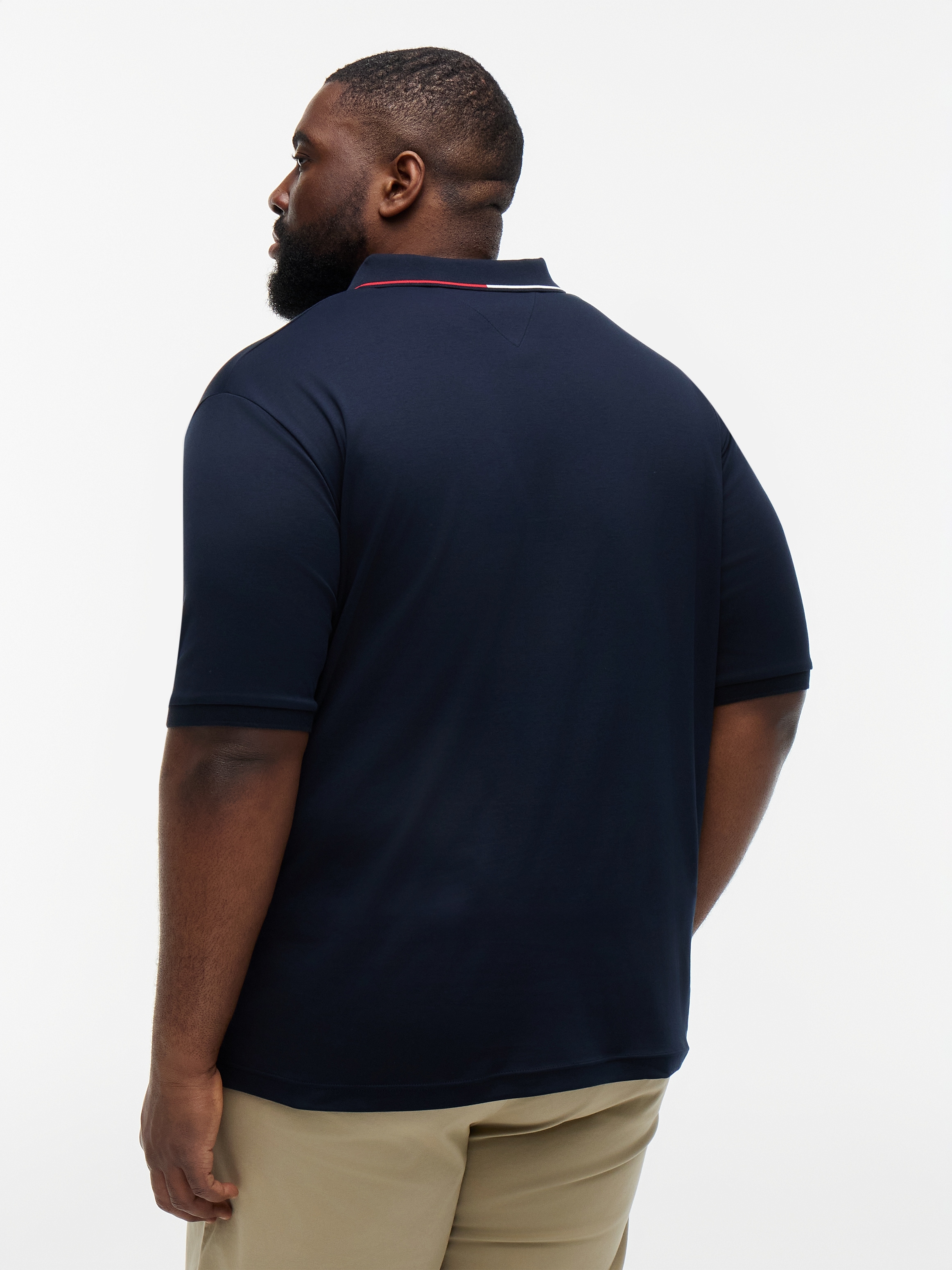 Tommy Hilfiger Big & Tall Poloshirt »BT-LIQUID COTTON TIPPED SLIM-B« aus Baumwolle