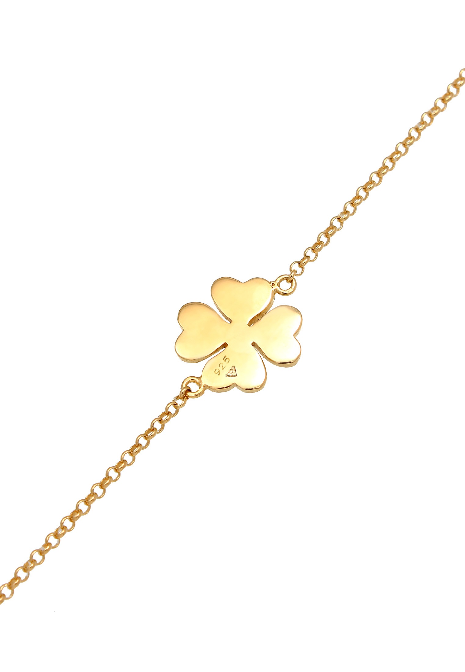 Elli Fußkette »Fußschmuck Fußkette Kleeblatt Glücksymbol 925 Silber«