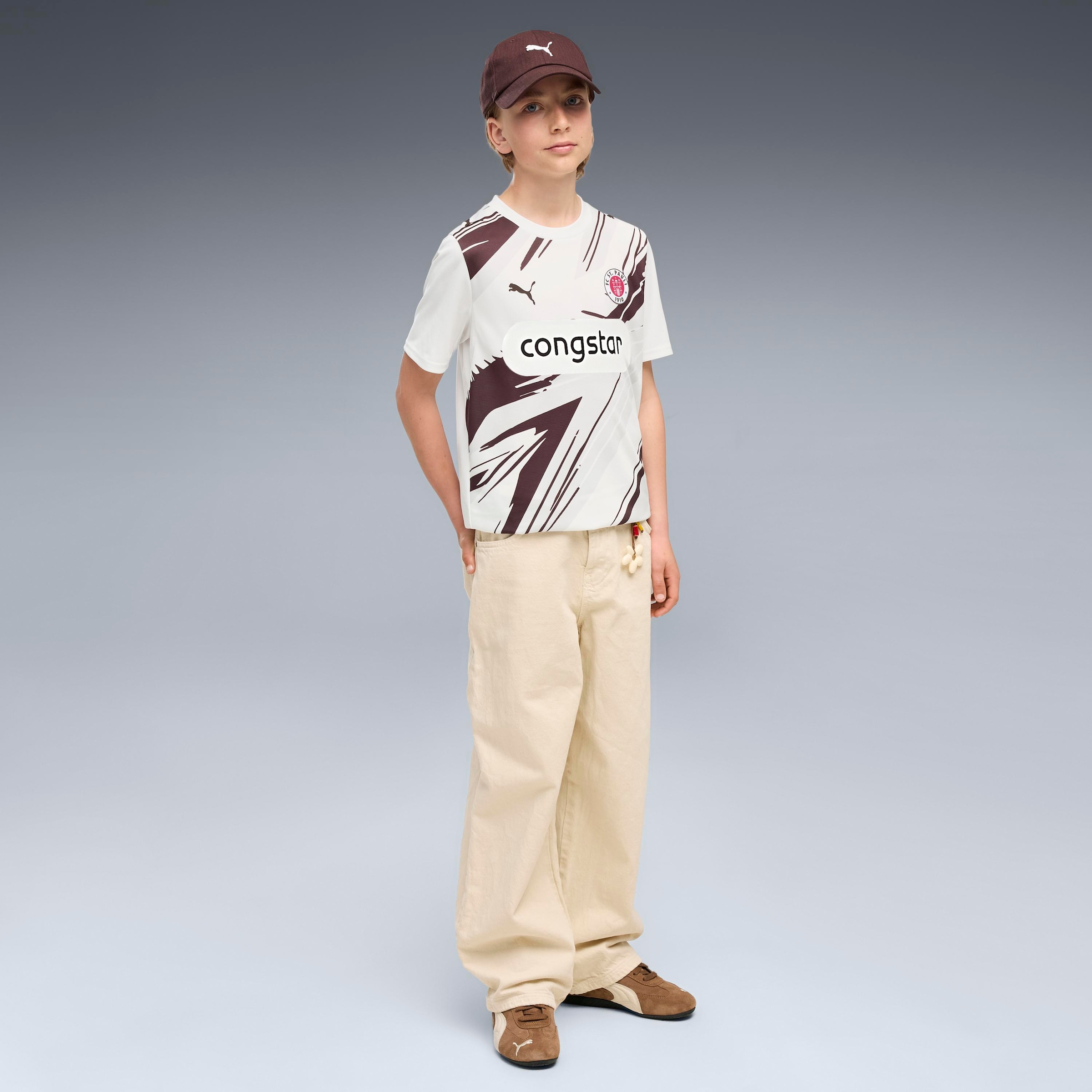 PUMA Fußballtrikot »FCSP AWAY JERSEY REPLICA JR« für Jugendliche, mit DryCELL Technologie, atmungsaktiv, Regular Fit