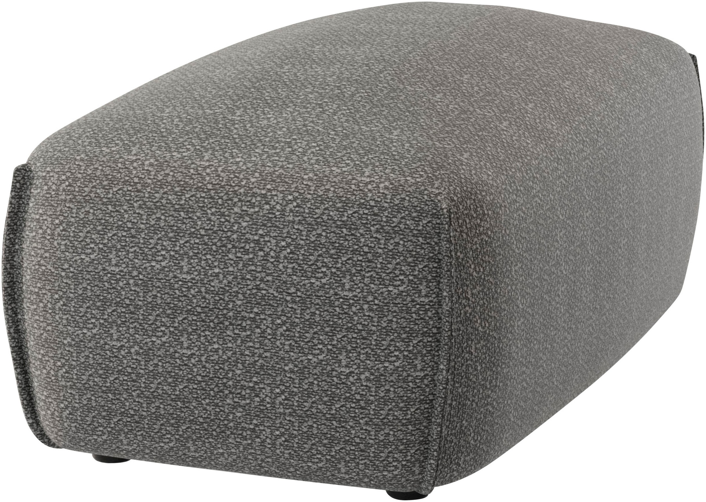 TRENDMANUFAKTUR Polsterhocker »Shawn«, organische Form, mit hochwertigem Bezug