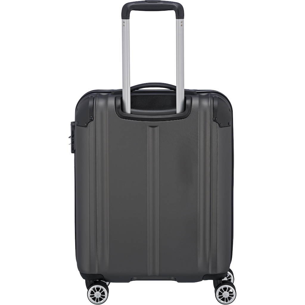 travelite Hartschalen-Trolley »City, 55cm«, 4 Rollen, Handgepäck-Koffer Reisekoffer Hartschallenkoffer TSA Schloss