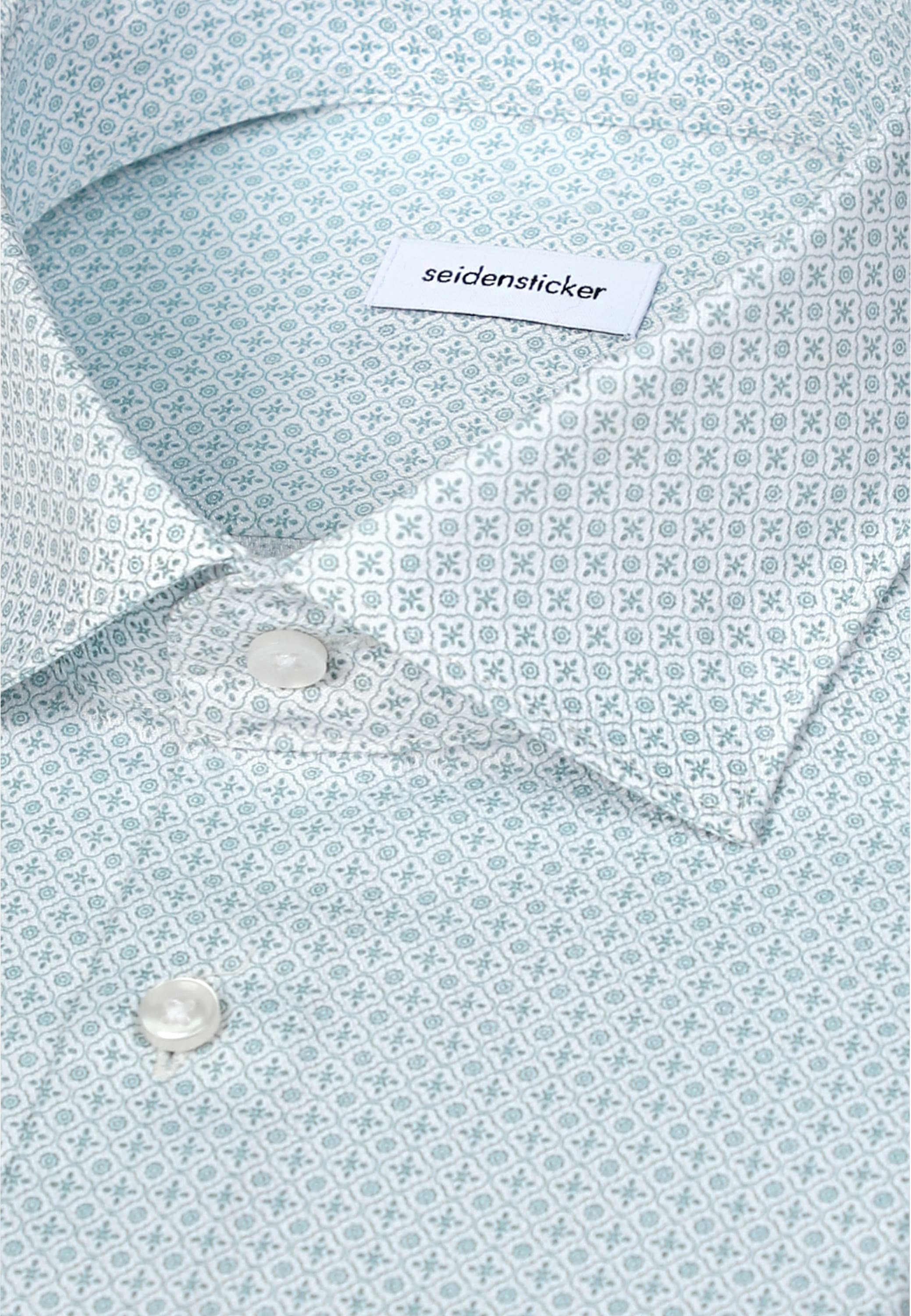 seidensticker Businesshemd »Schwarze Rose« Shaped 1/1 Extra lang Kentkragen Druck
