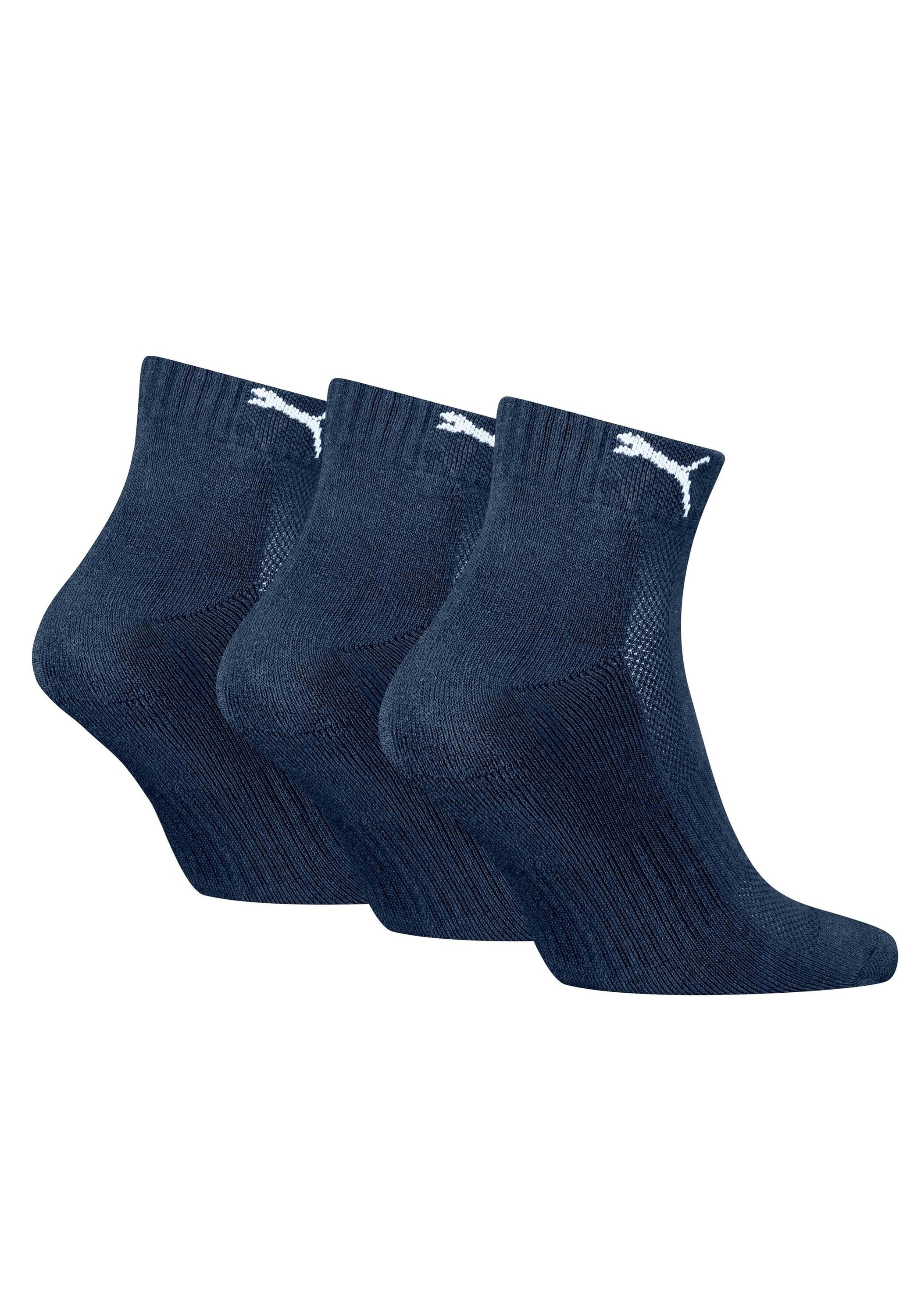 PUMA Kurzsocken »Socken Cushioned Quarter 3P 3er Pack«