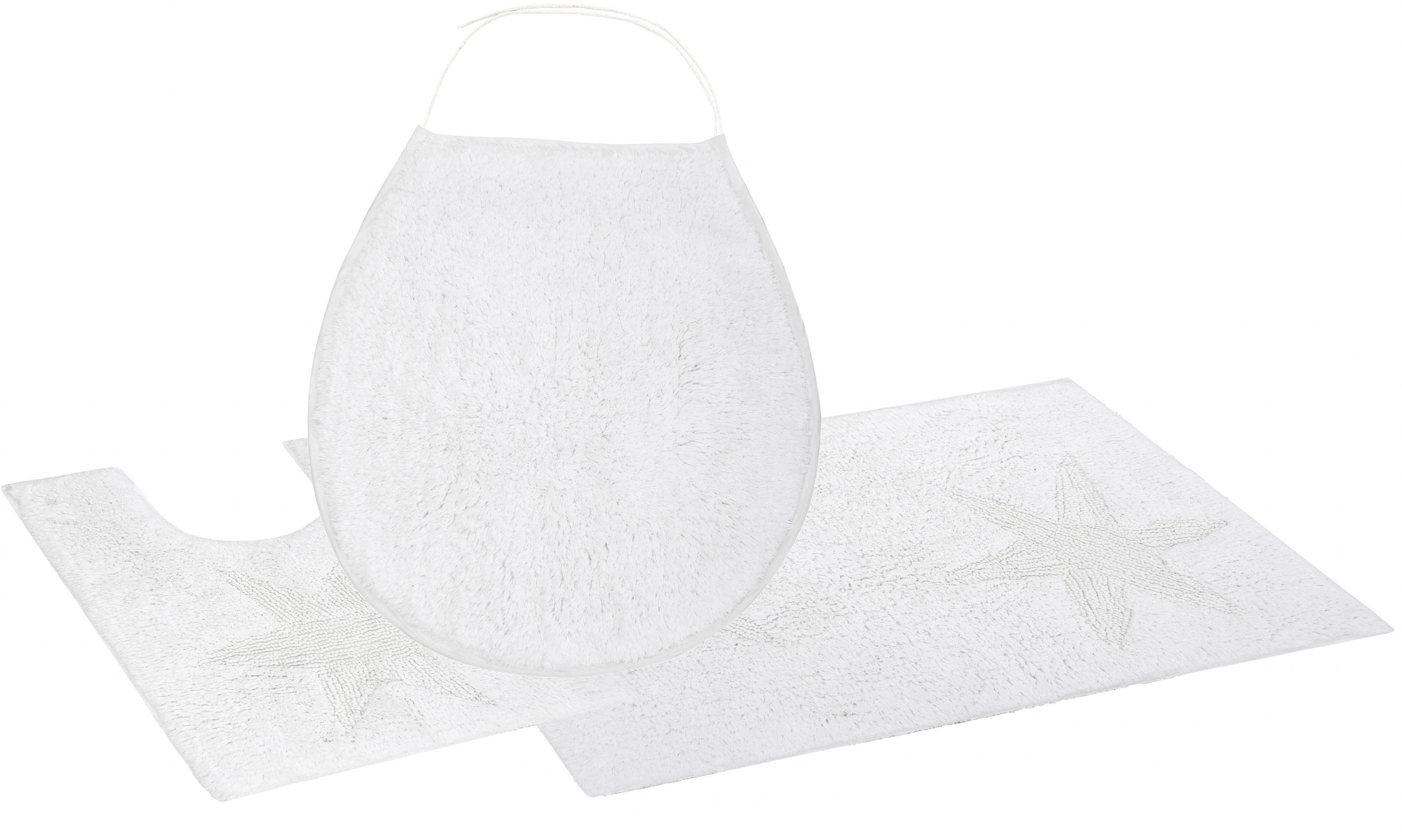 Andas Badematte »Marie« Höhe 13 mm rutschhemmend beschichtet fußbodenheizungsgeeignet strapazierfähig Badteppich, Stern Motiv, Hoch-Tief-Struktur,...