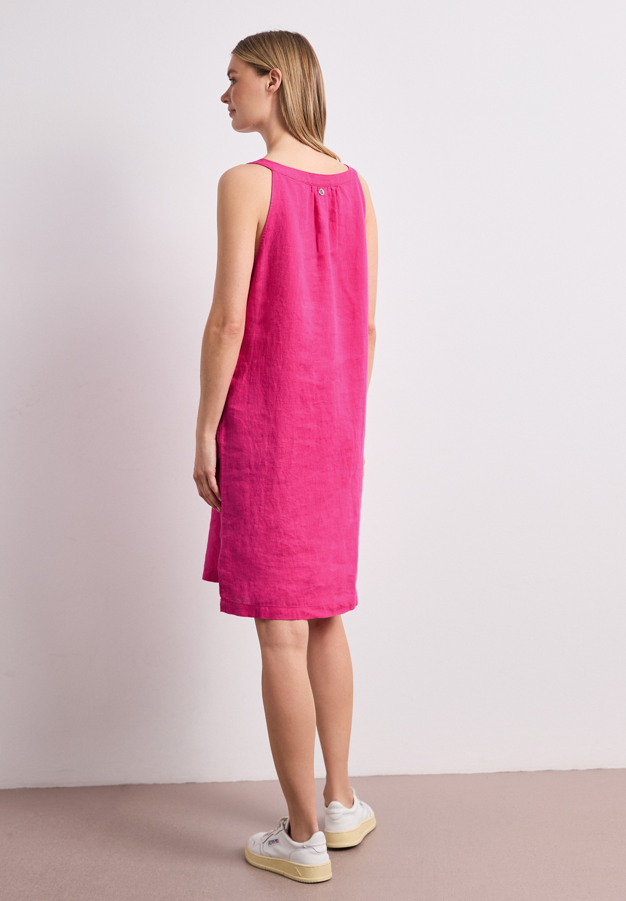 STREET ONE Sommerkleid Eingrifftaschen Sommerkleid aus Leinen