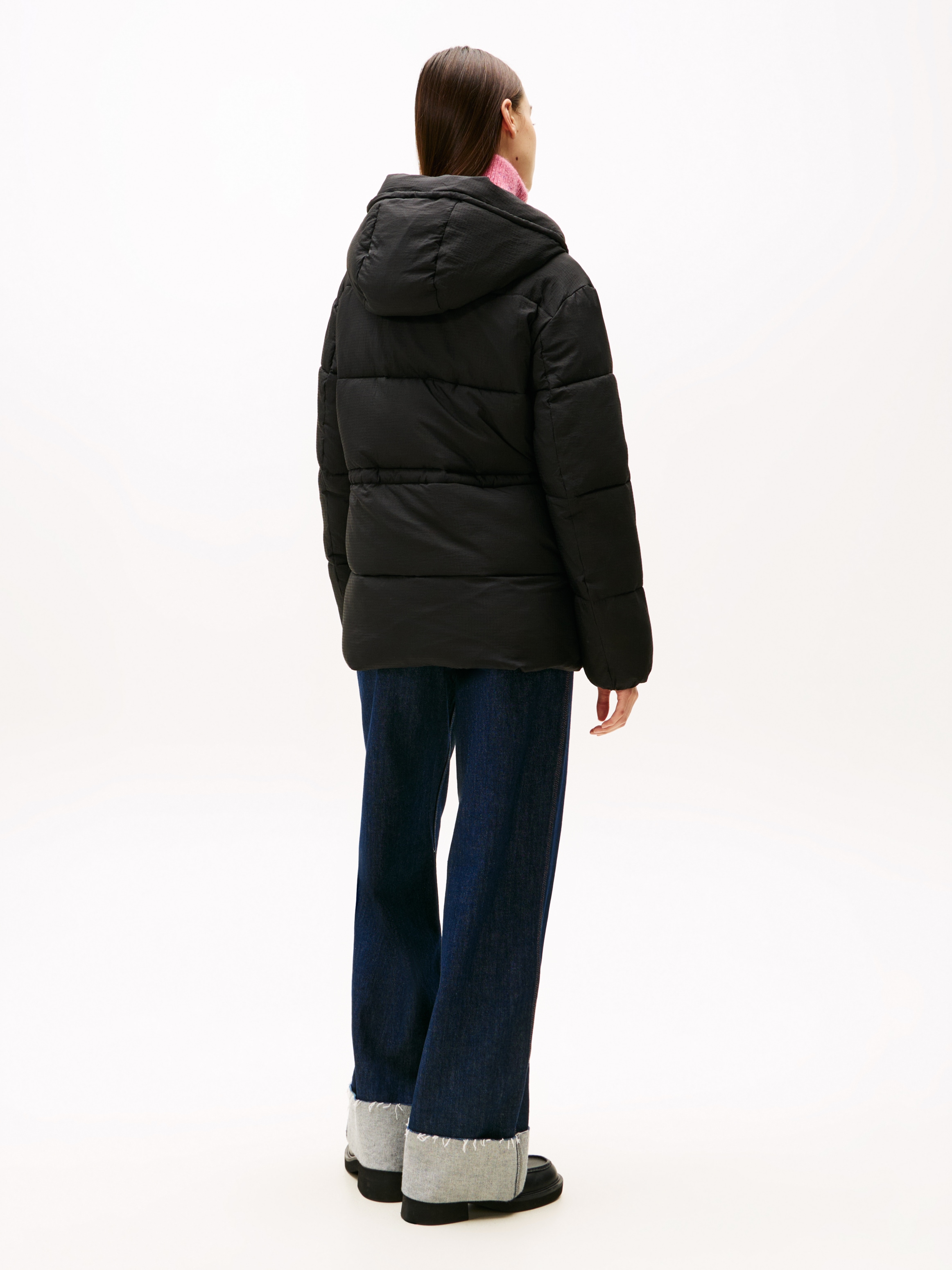 Tommy Jeans Steppjacke »TJW HOODED MIDI PUFFER JACKET« mit Kapuze