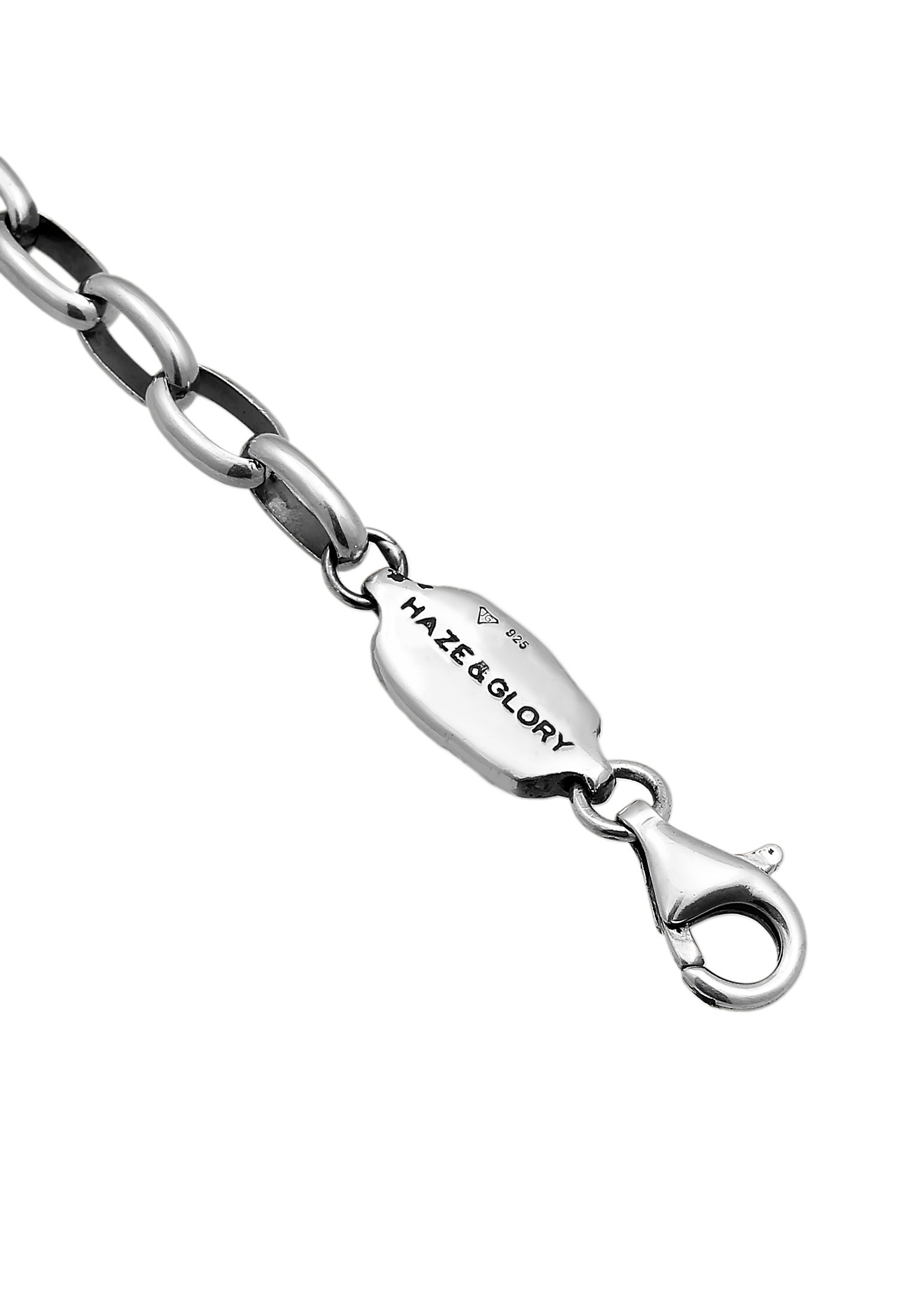 HAZE & GLORY Armkette »Armband Ankerkette Palme Basic 925 Silber«