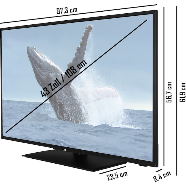 JVC LED-Fernseher »LT-43VF5155«, 108 cm/43 Zoll, Full HD, Smart TV, HDR,  Triple-Tuner, 6 Monate HD+ inklusive jetzt bei OTTO