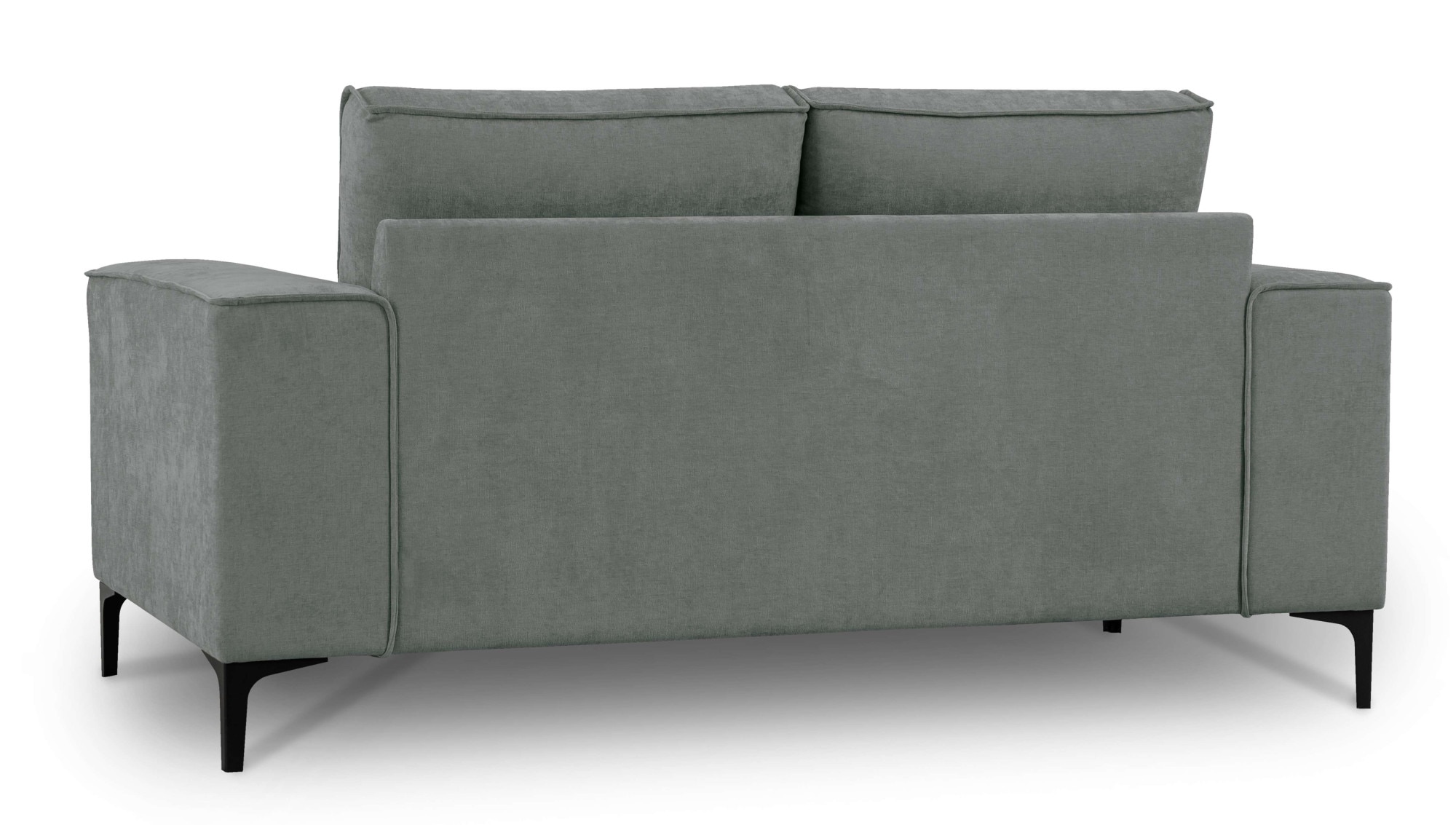 PLACES OF STYLE 2-Sitzer »Kompaktsofa Oland, Struktur, Flachgewebe, Luxus-Microfaser, Boucle« 164 cm, Wellenunterfederung, Skandi-Design, Metallfüße