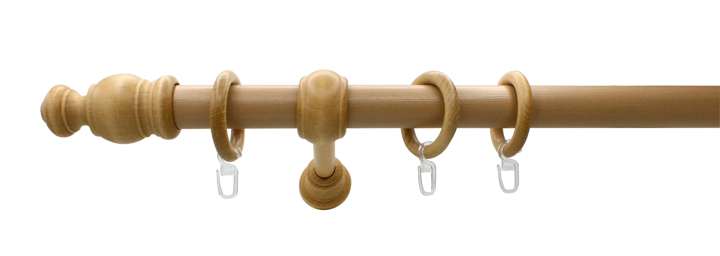 sunlines Gardinenstange »Holz 28 mini« Ø 28 mm 1 läufig-läufig Fixmaß Made in Germany