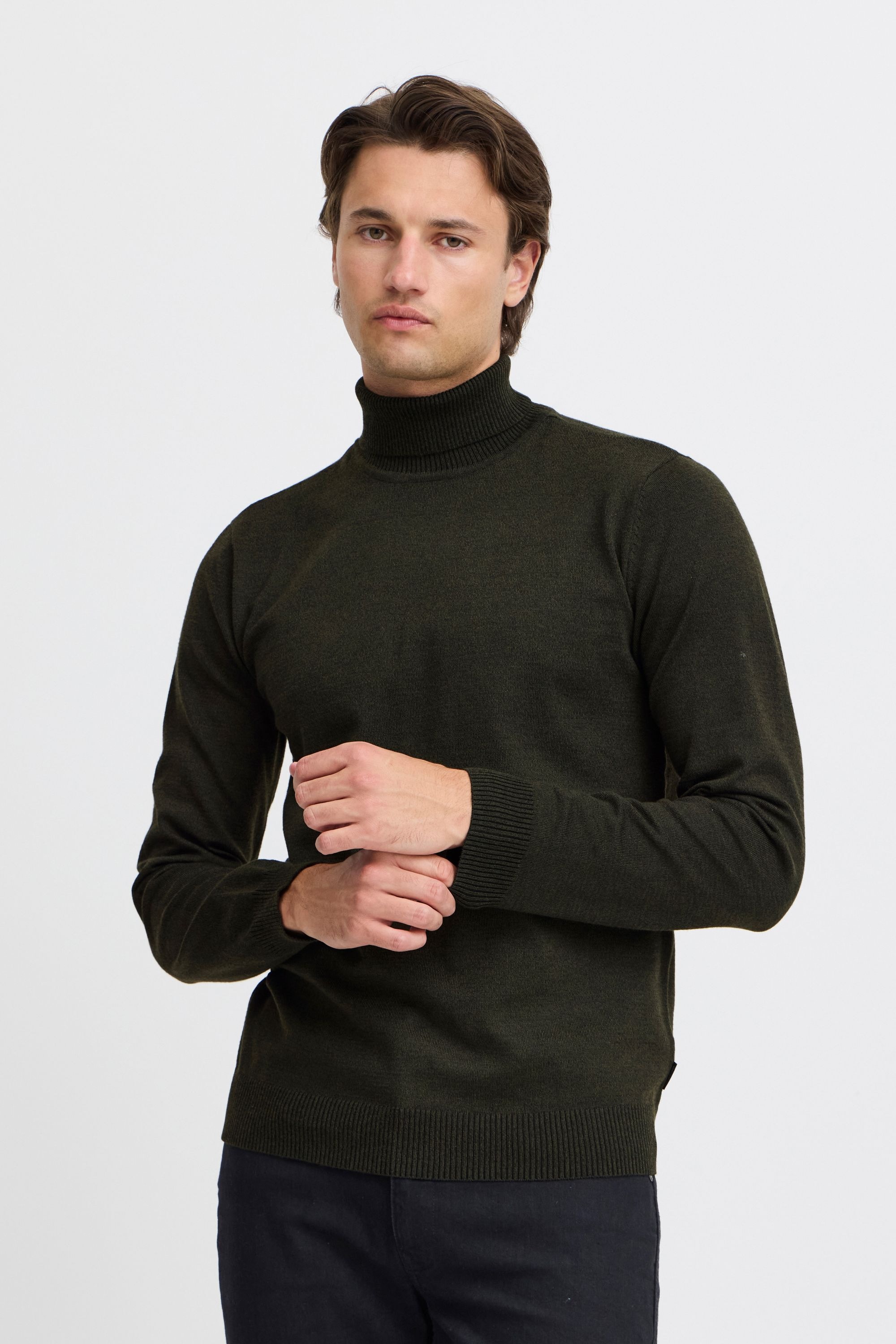 Blend Strickfleece-Pullover »Strickpullover BHBRUTON roll neck knit«