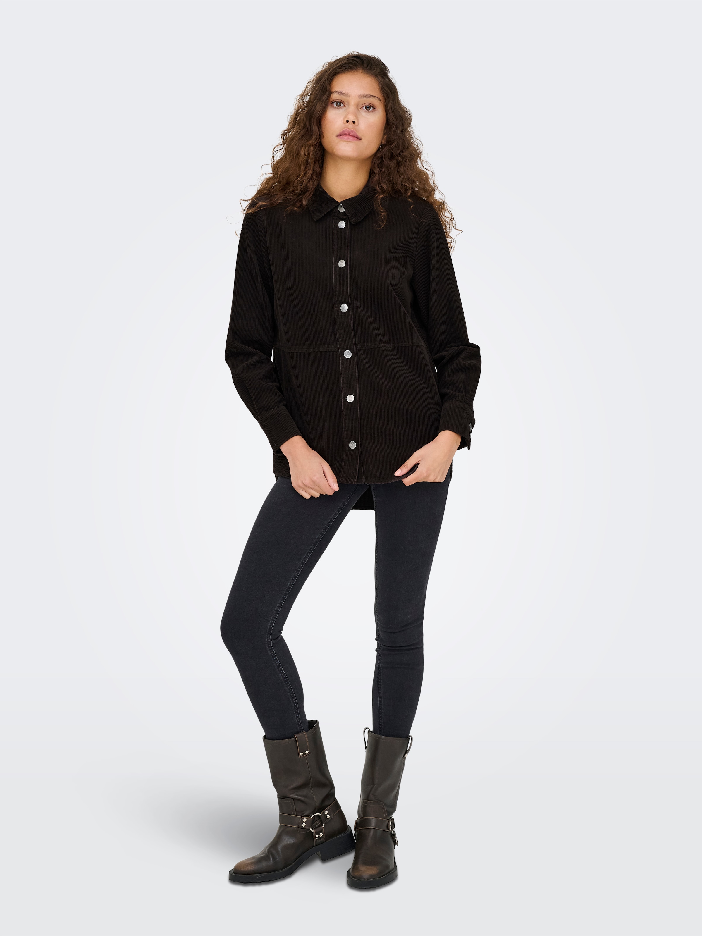 JDY Hemdbluse »JDYSHIRAZ L/S LONG SHIRT PNT NOOS« Baumwolle, loose fit