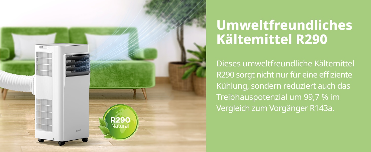 comfee 3-in-1-Klimagerät »»Easy Cool 7000« starker Luftstrom, App und Sprachsteuerung möglich«, für Räume bis zu 25 m², mit Temperatursensor