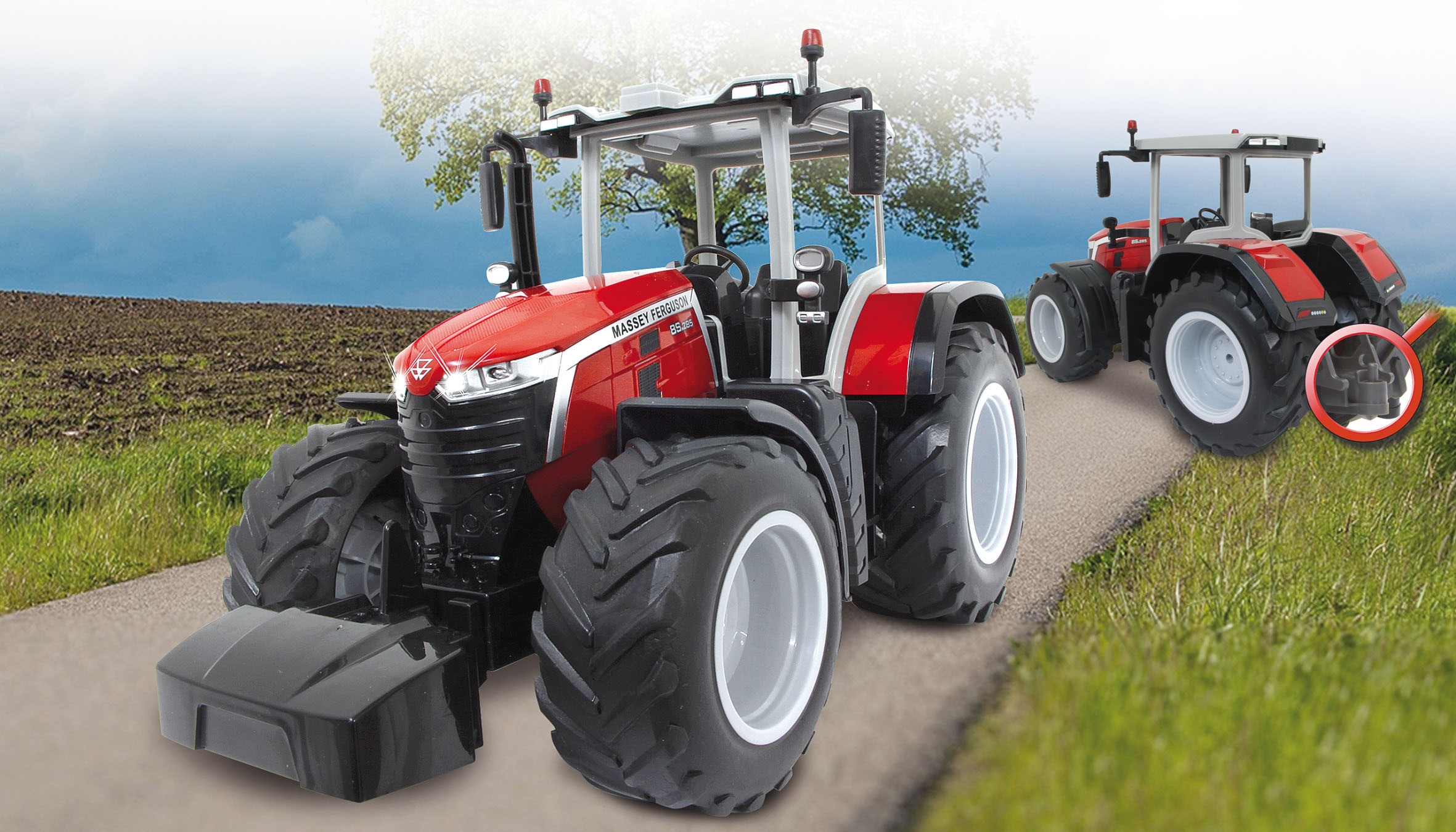 Jamara RC-Traktor »Massey Ferguson 8S.285, 1:16, 2,4Ghz«, mit Licht und Sound