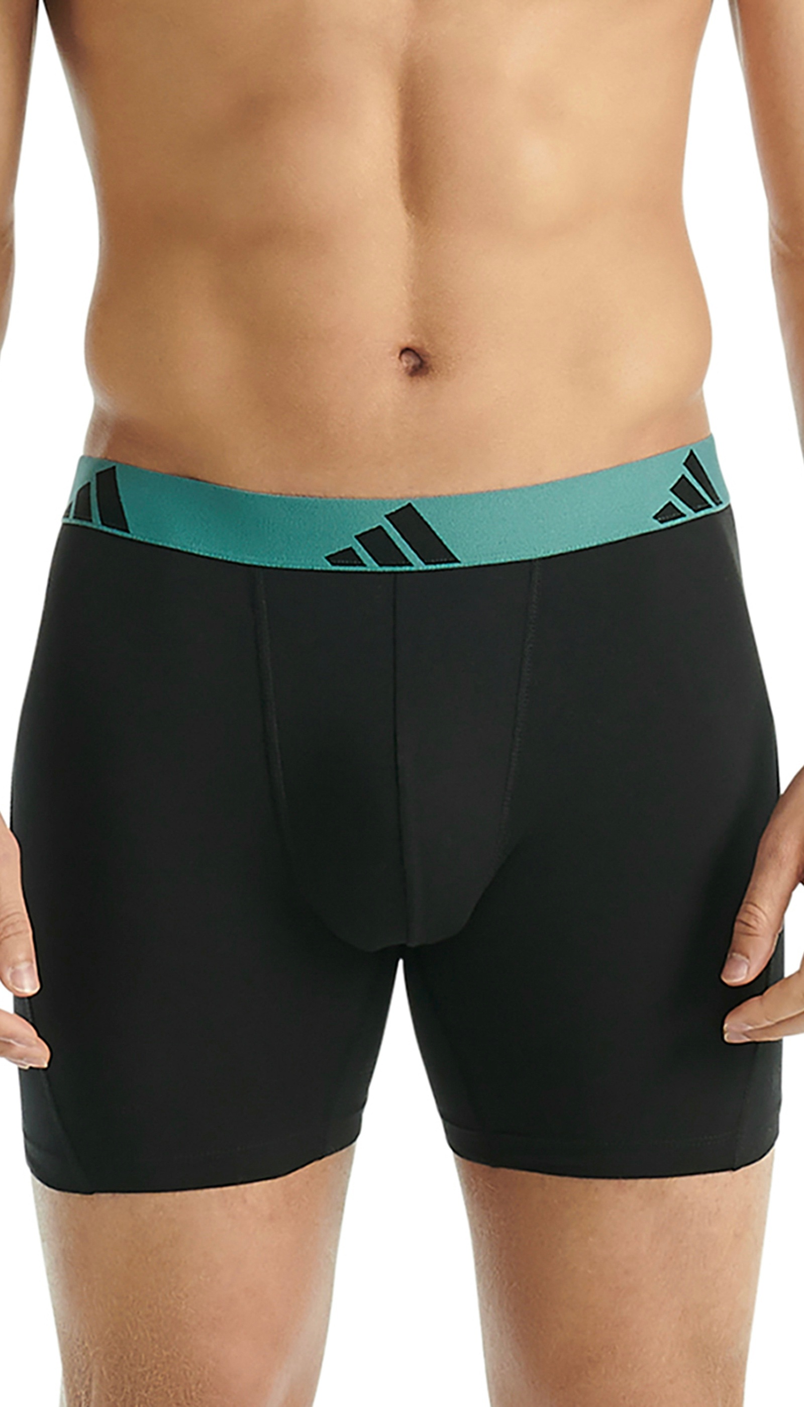 adidas Sportswear Langer Boxer »Active Flex Cotton« 3er Pack,  elastisch, Logo-Bund, sportlicher Look, ohne Eingriff