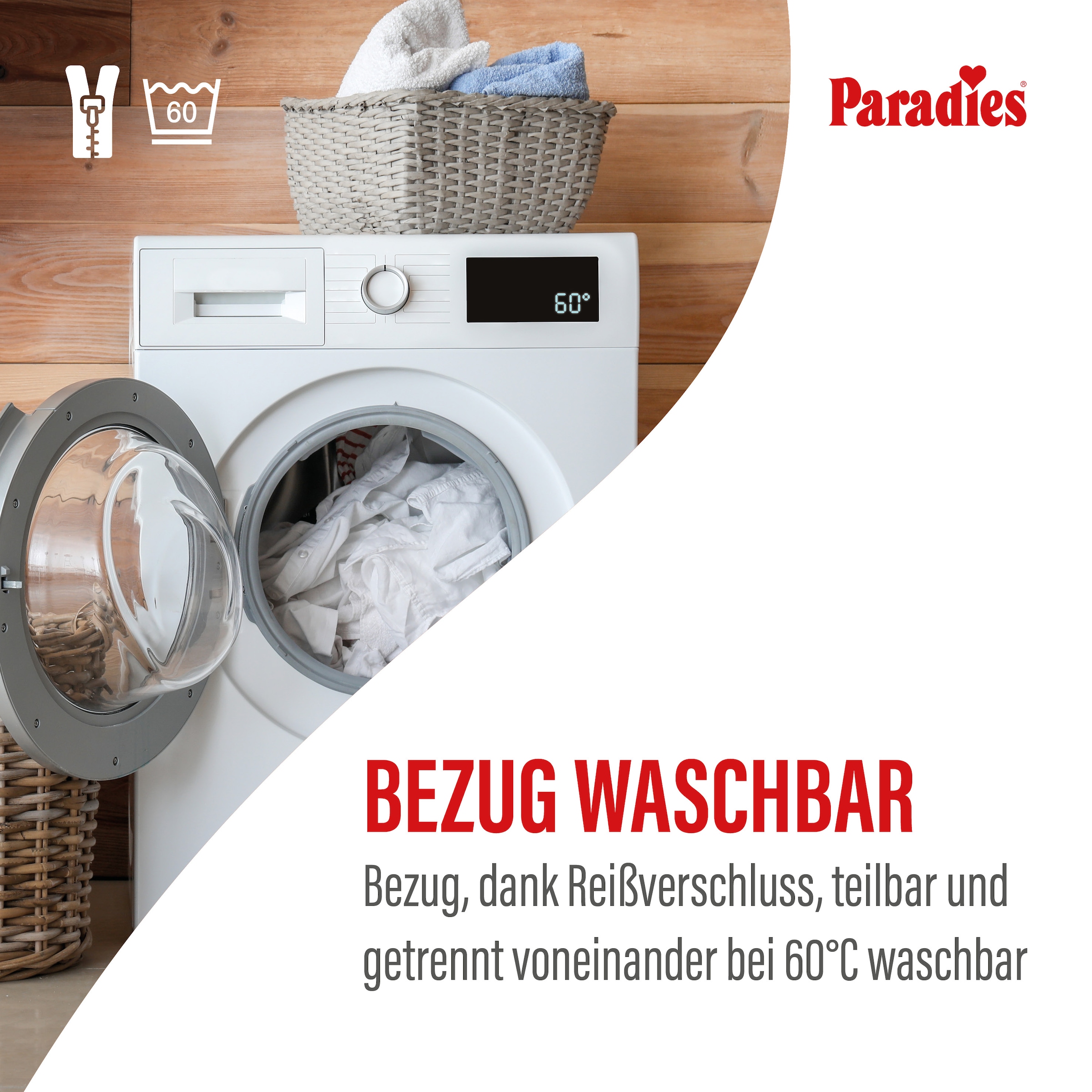 Paradies »Neuheit: Paradies Perfekta KS, 90x200, 140x200 cm & weitere Größen« 22 cm hoch Raumgewicht: 35 kg/m³ 1 Stk. tlg. Maximaler Komfort mit Memoryschaum und Klimaregulierung