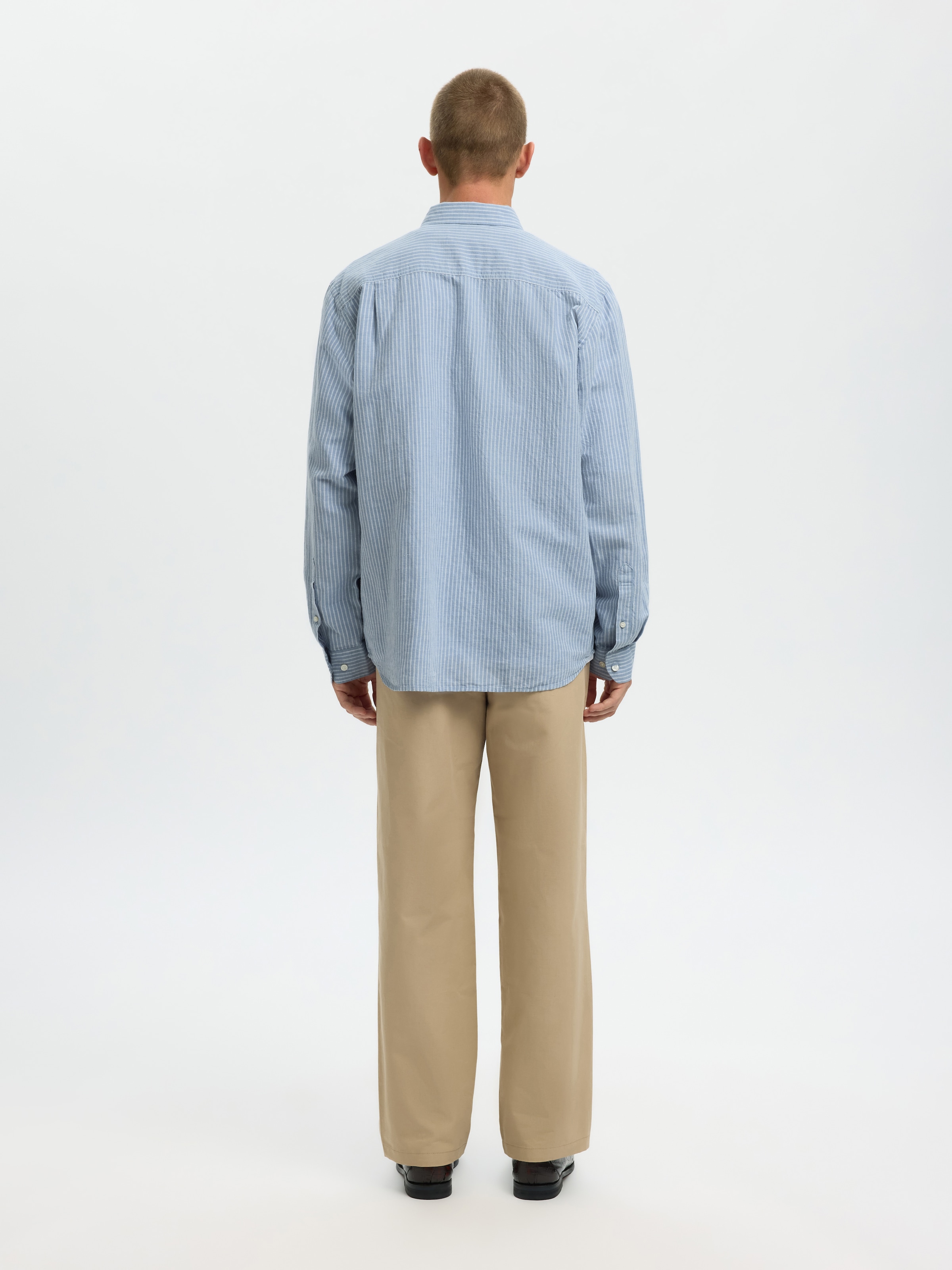 SELECTED Langarmhemd »SLHREGCLAY LINENBLEND LS SHIRT CLA NOOS«