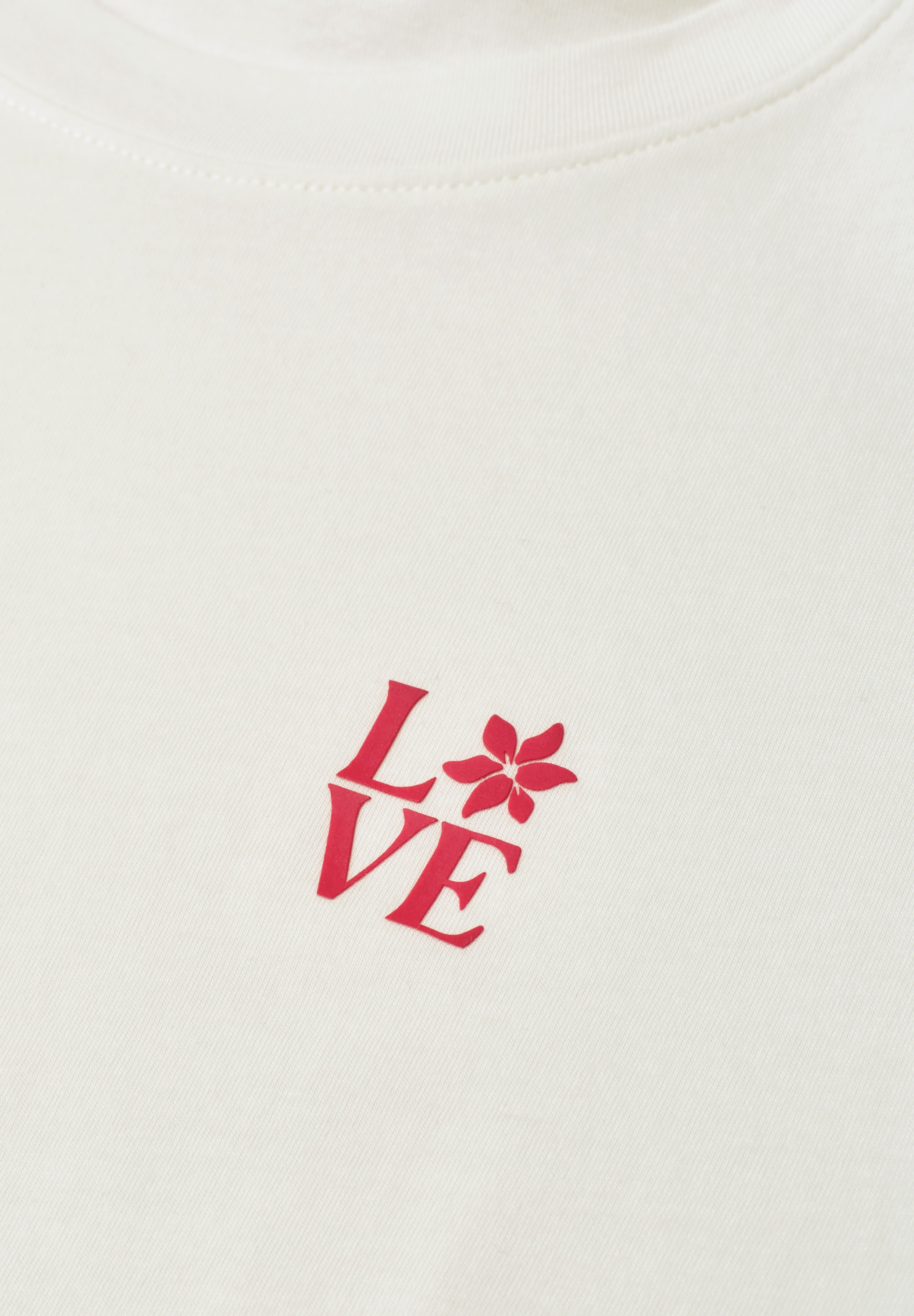 STREET ONE Kurzarmshirt Sommershirt mit Rundhals und Printdetail