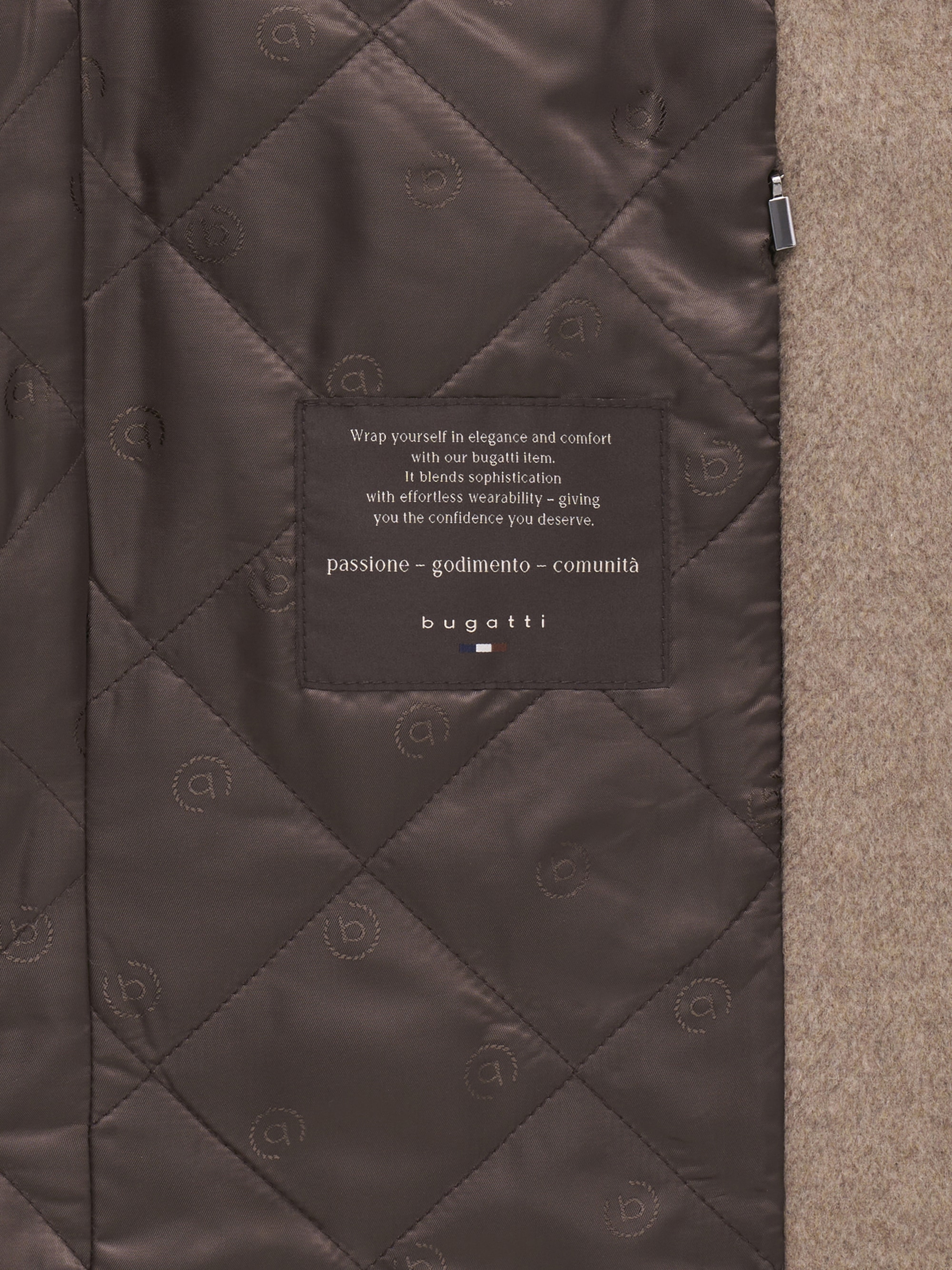 bugatti Kurzmantel »Regular Fit« Regular Fit Wollmix Umlegekragen