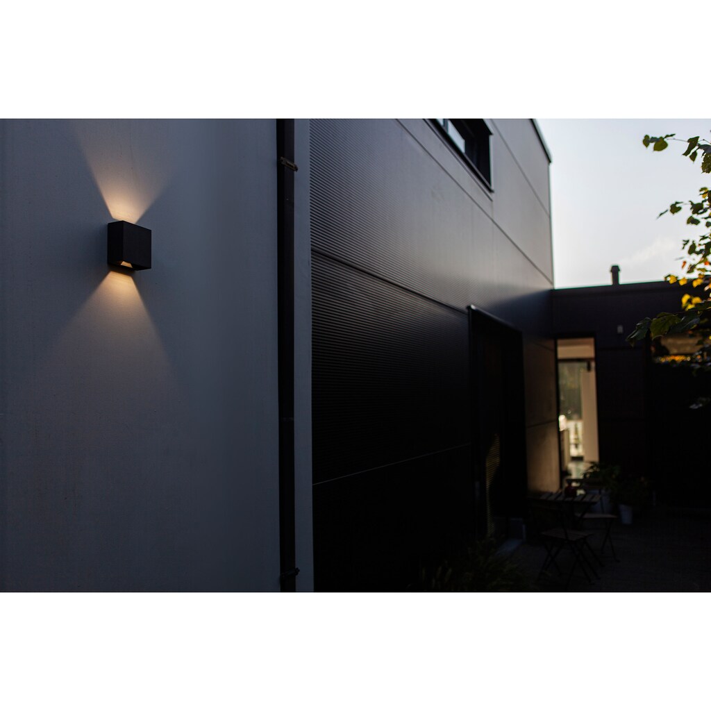 LUTEC LED Außen-Wandleuchte »GEMINI 5104003012«, LED-Modul, 1 St., Warmweiß