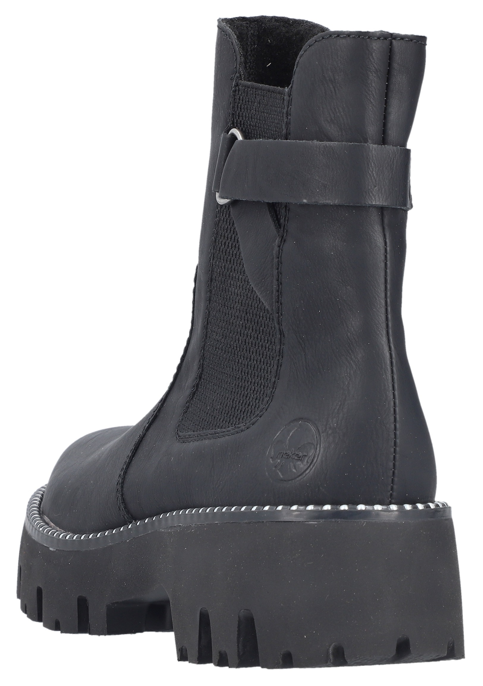 Rieker Chelseaboots, Schlupfboots, Stiefelette, Plateau, mit Innenreißverschluss
